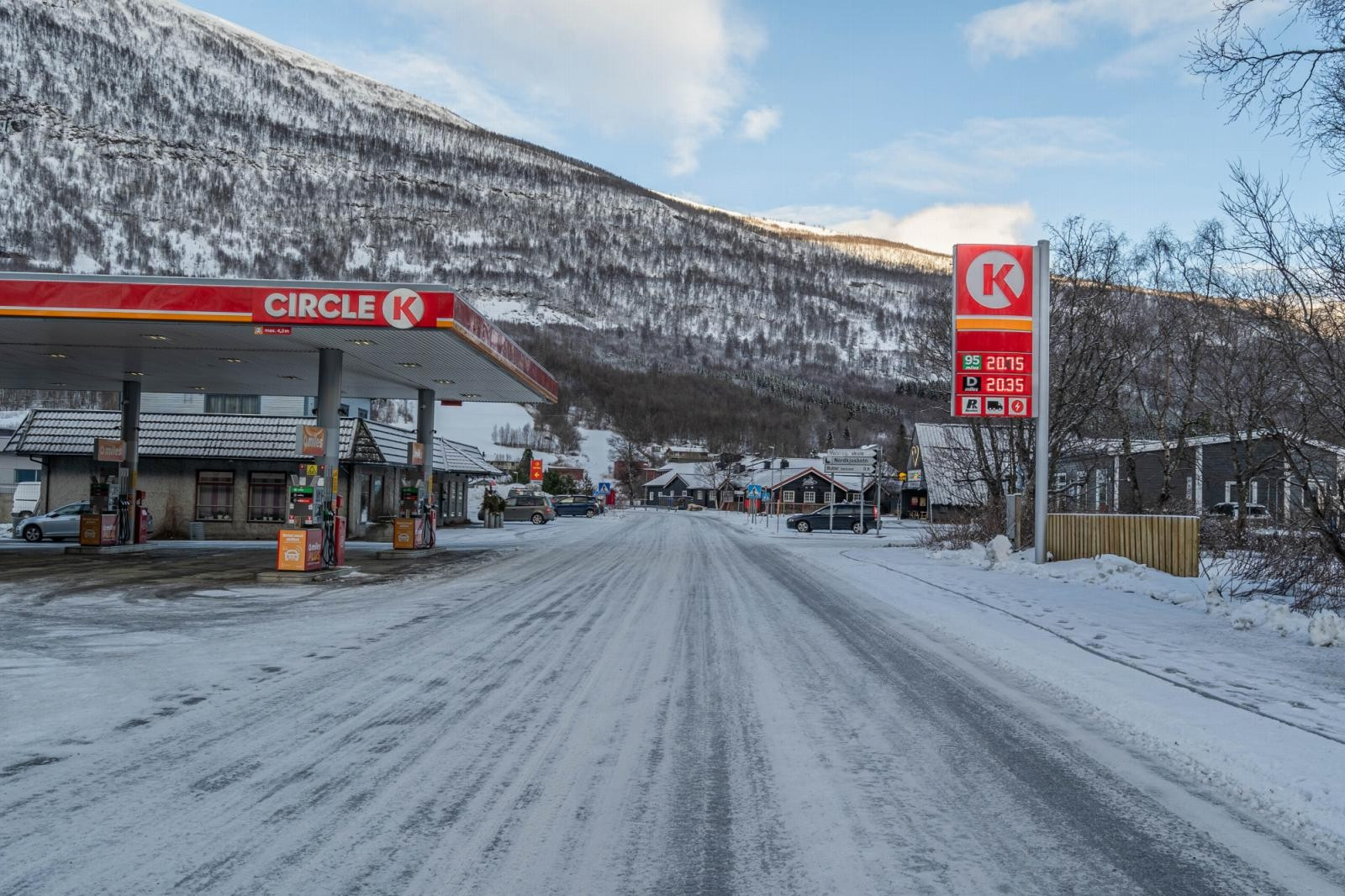 Gangavstand til butikk og bensinstasjon