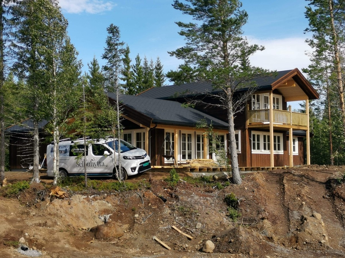 Eksempel på hytte som er bygd i nærområdet. Galleribilde