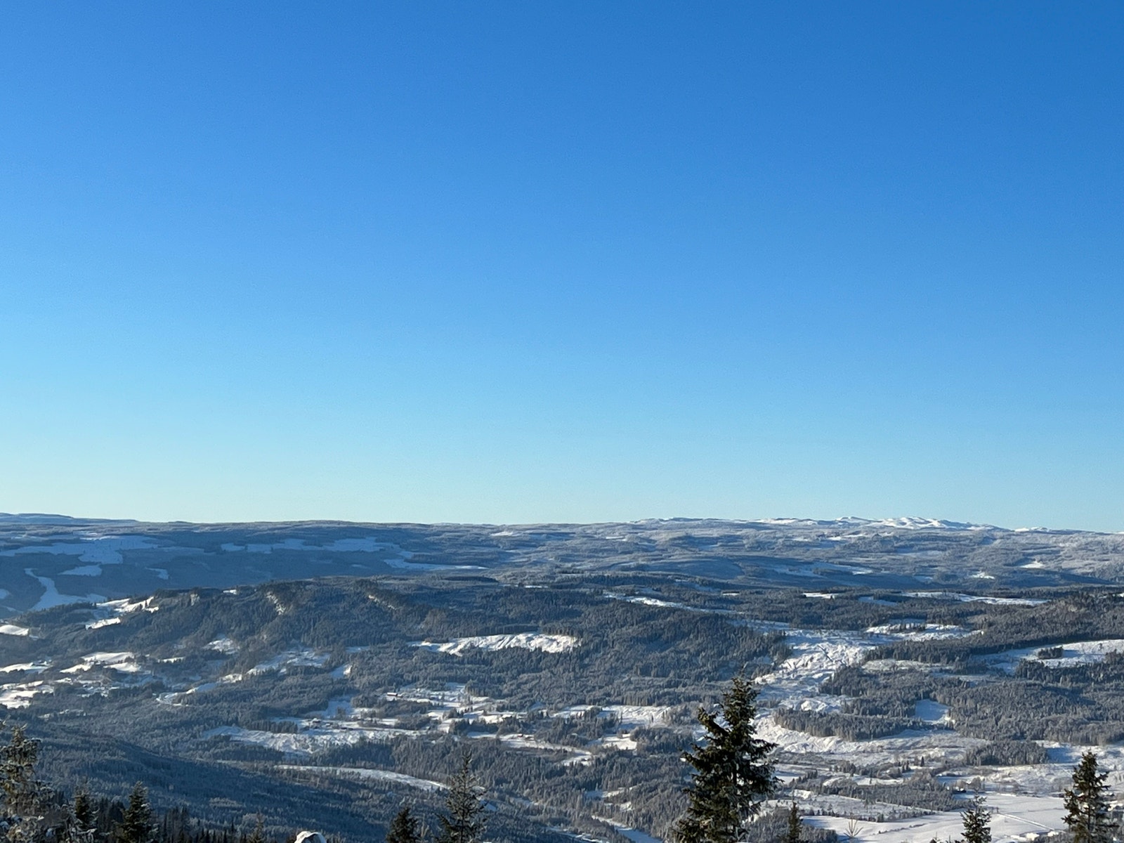 Bildet fra tomtefeltet på Bjørgesætra i Hafjell Galleribilde