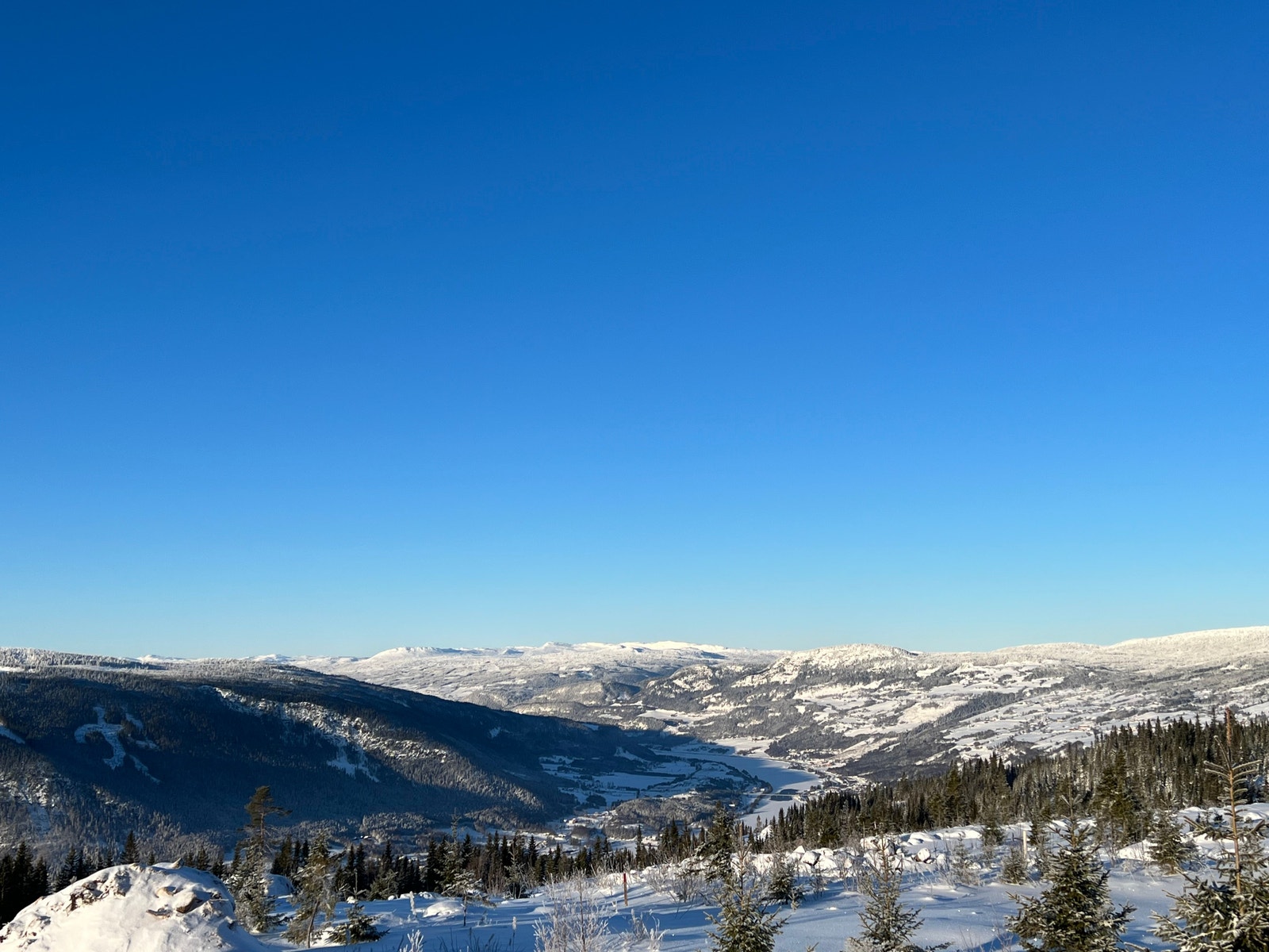 Bildet fra tomtefeltet på Bjørgesætra i Hafjell Galleribilde