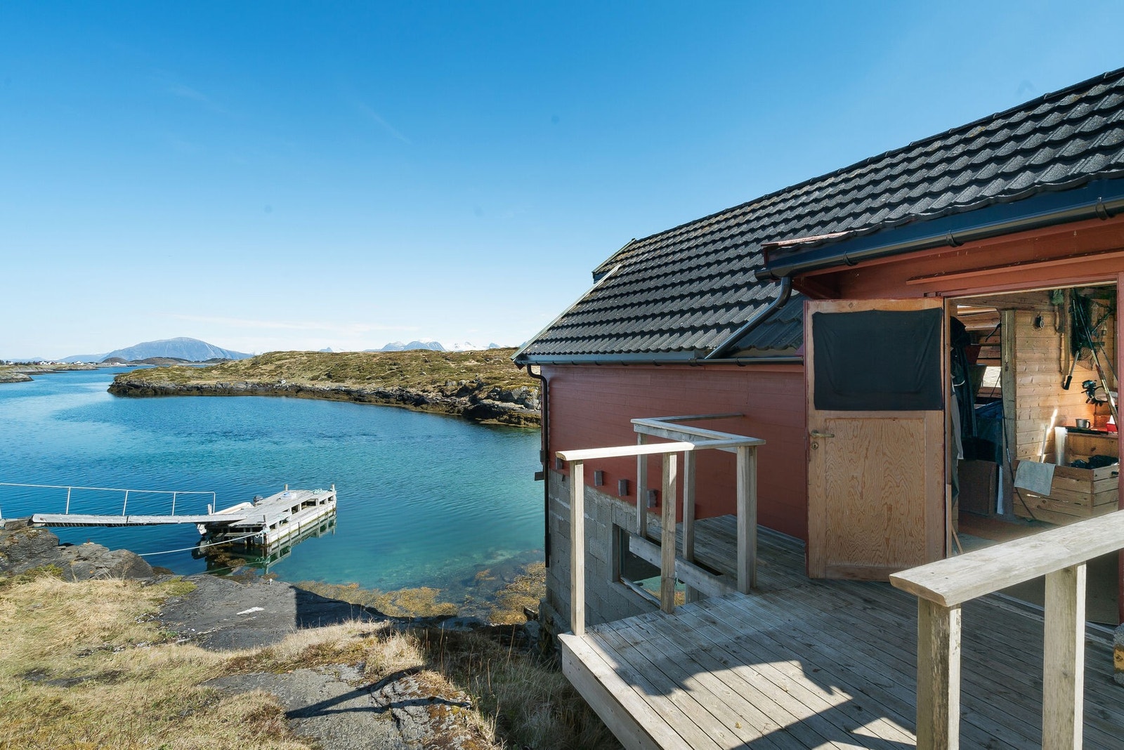 Det er to etasjer på naustet Galleribilde