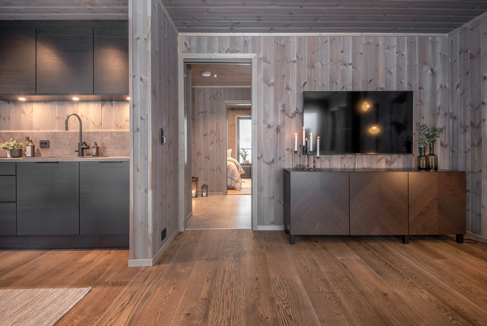 Det er lagt varmekabler i gulvet. Galleribilde