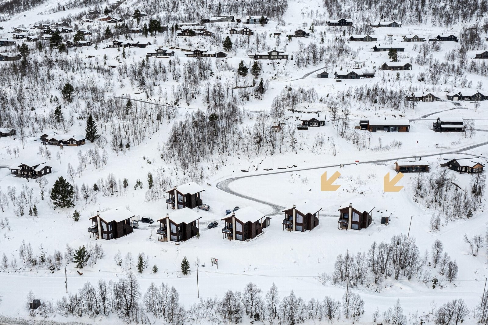 Det er leilighetene i de to siste byggene, Akslene 29 og 31, som nå er til salgs. Galleribilde