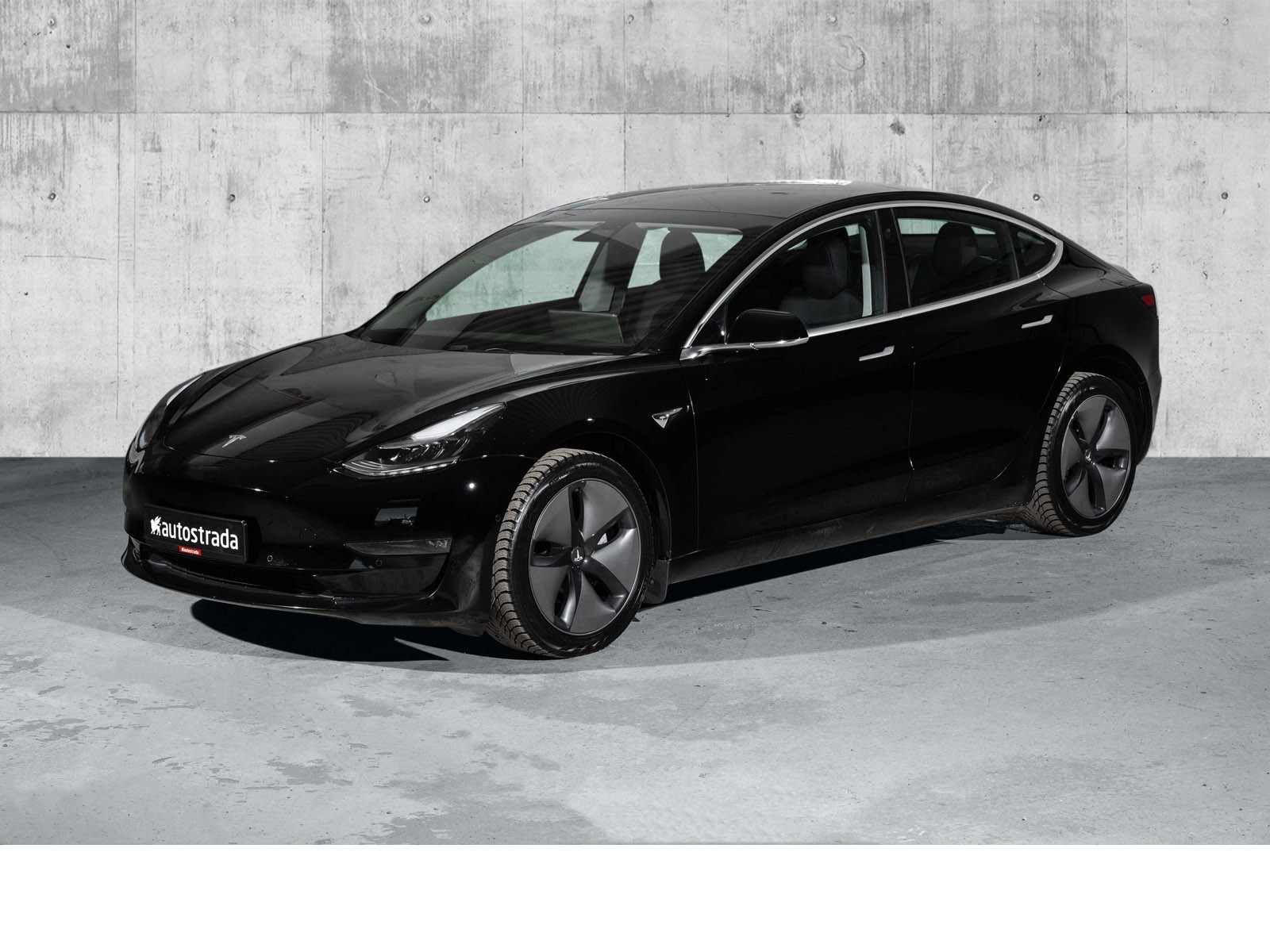 Tesla Model 3 Long Range AWD Skinn/Sort-Sort/S+ V  2019, 69 039 km, kr 319 000,-
