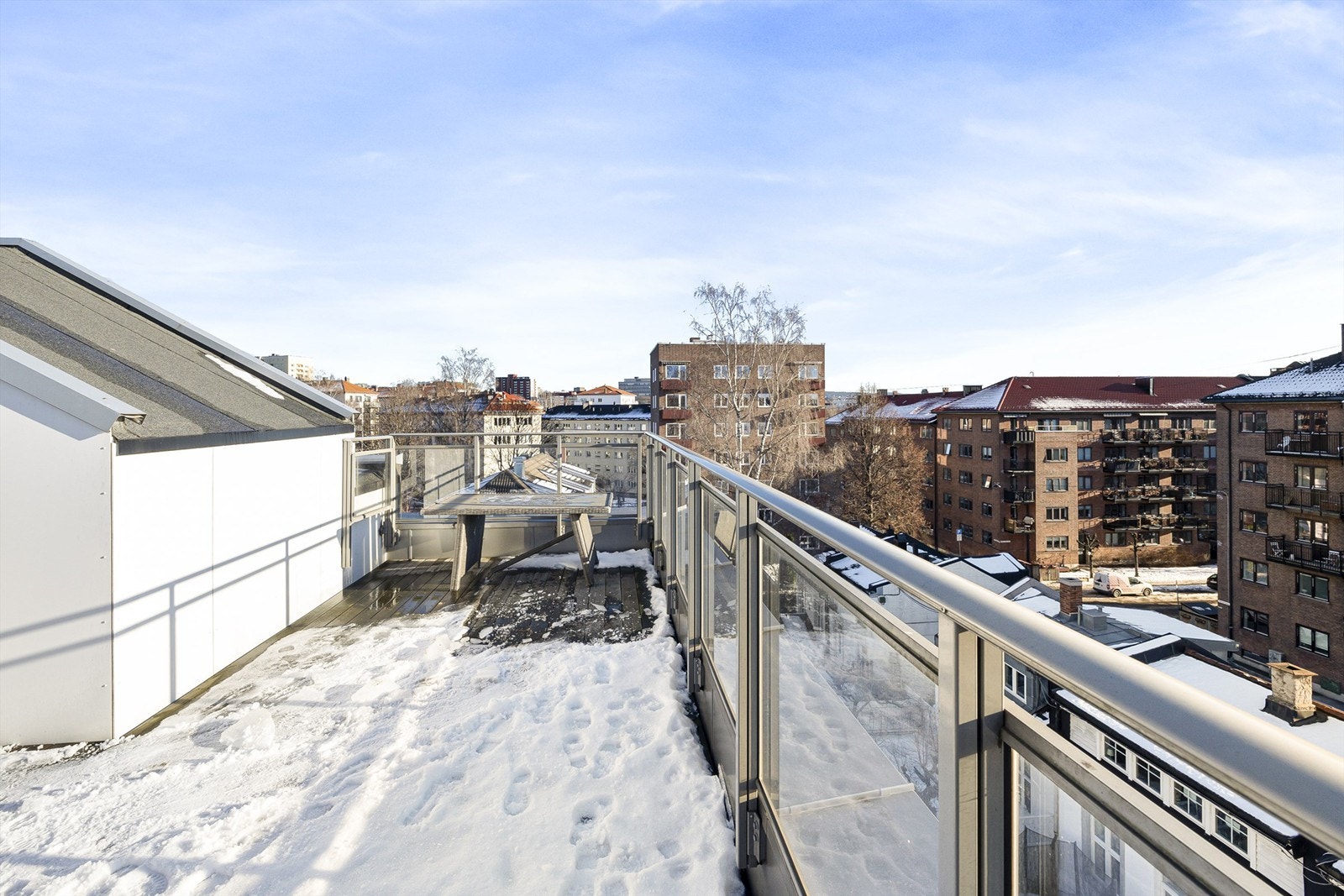 Gode solforhold på takterrasse. Galleribilde