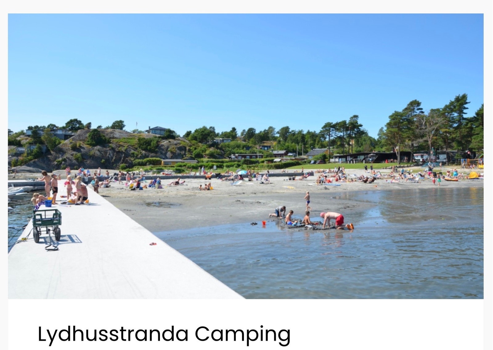 Lydhusstranda camping (Bilde fra camping.larvik.no) Galleribilde