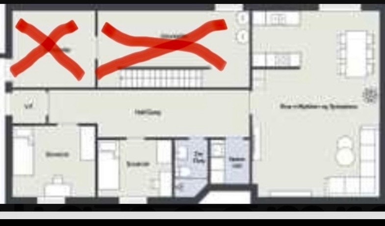 Det er noen avvik i plantegningen. Galleribilde