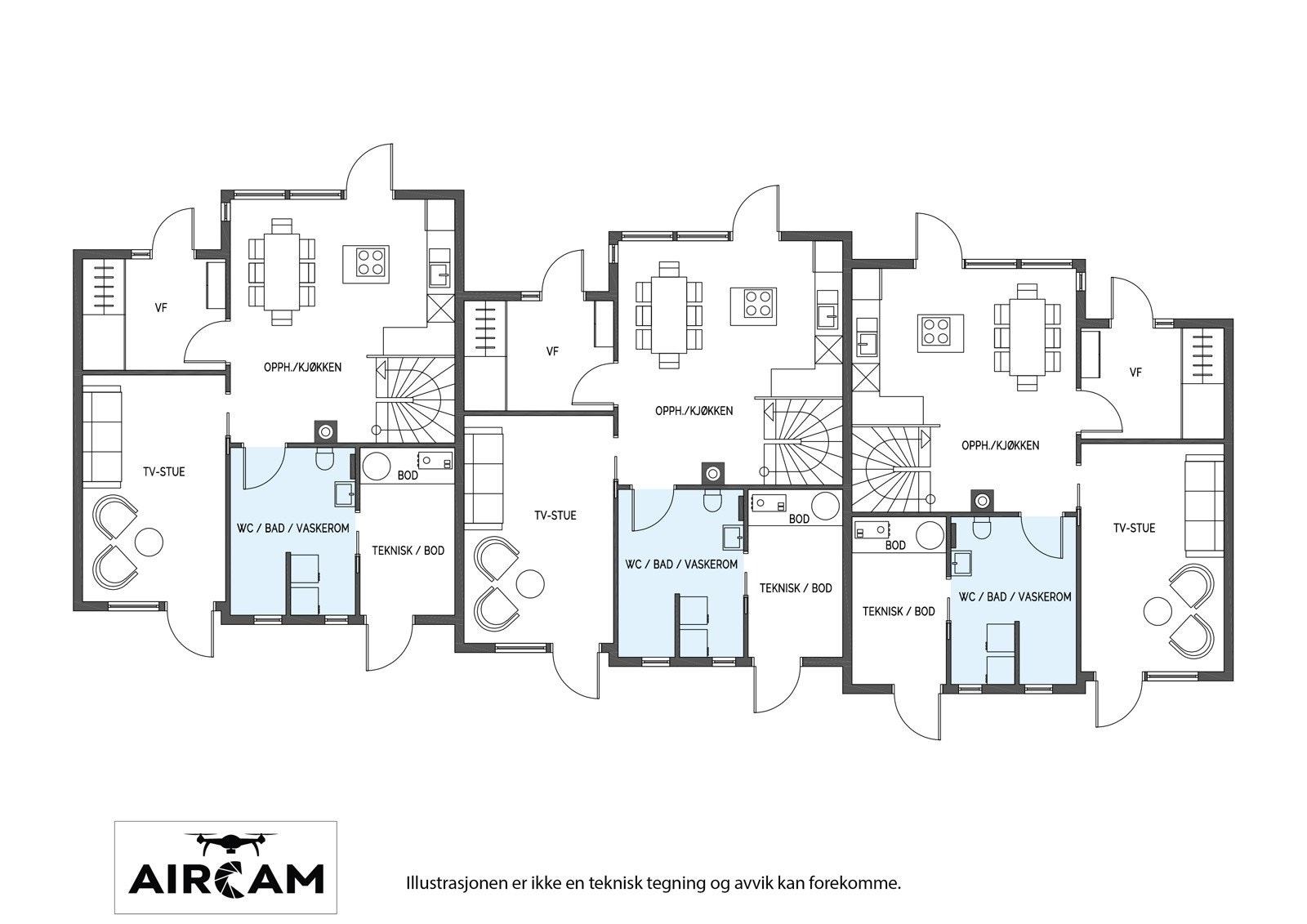 Plantegning 1. etasje Galleribilde