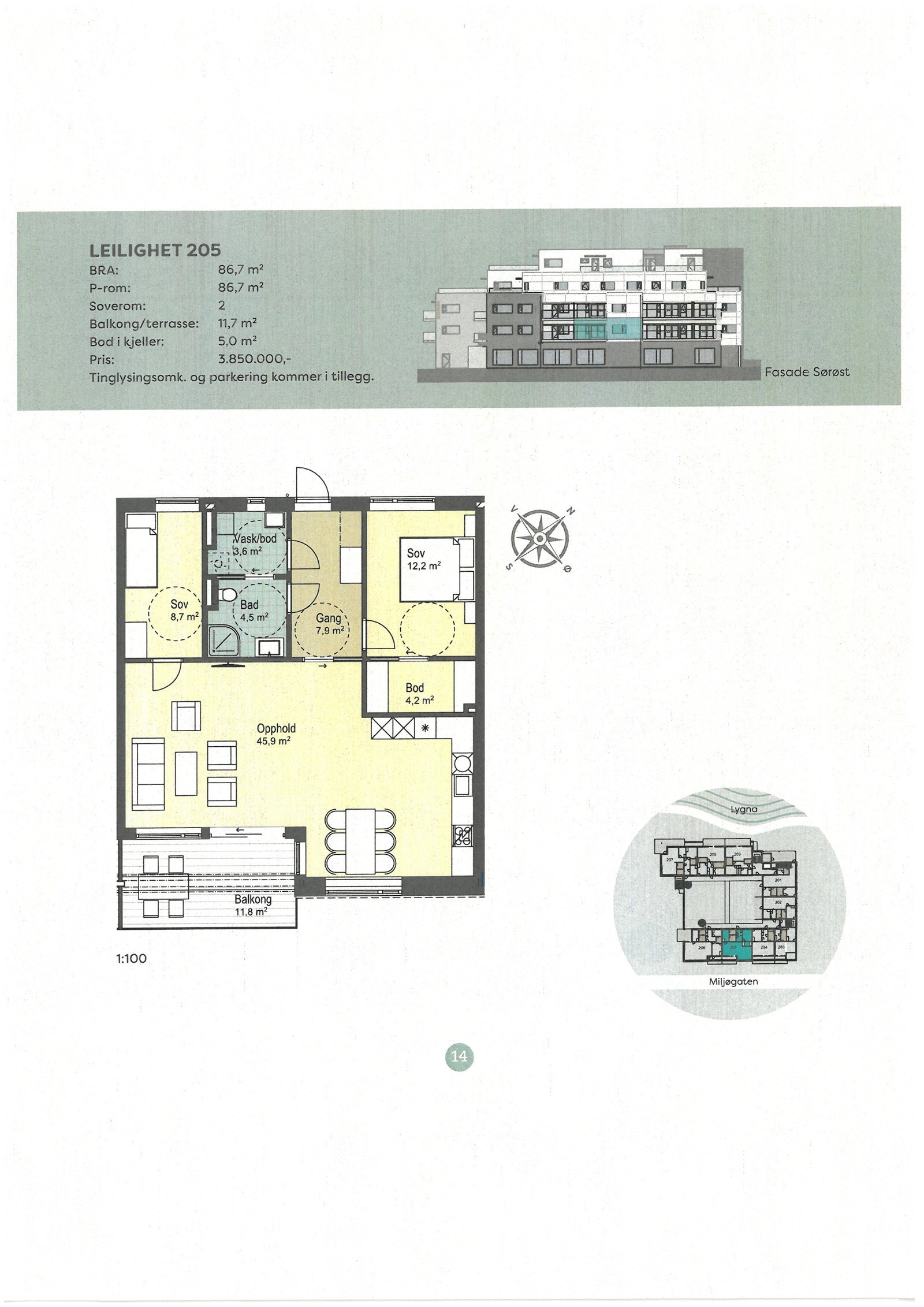 Plantegning Galleribilde