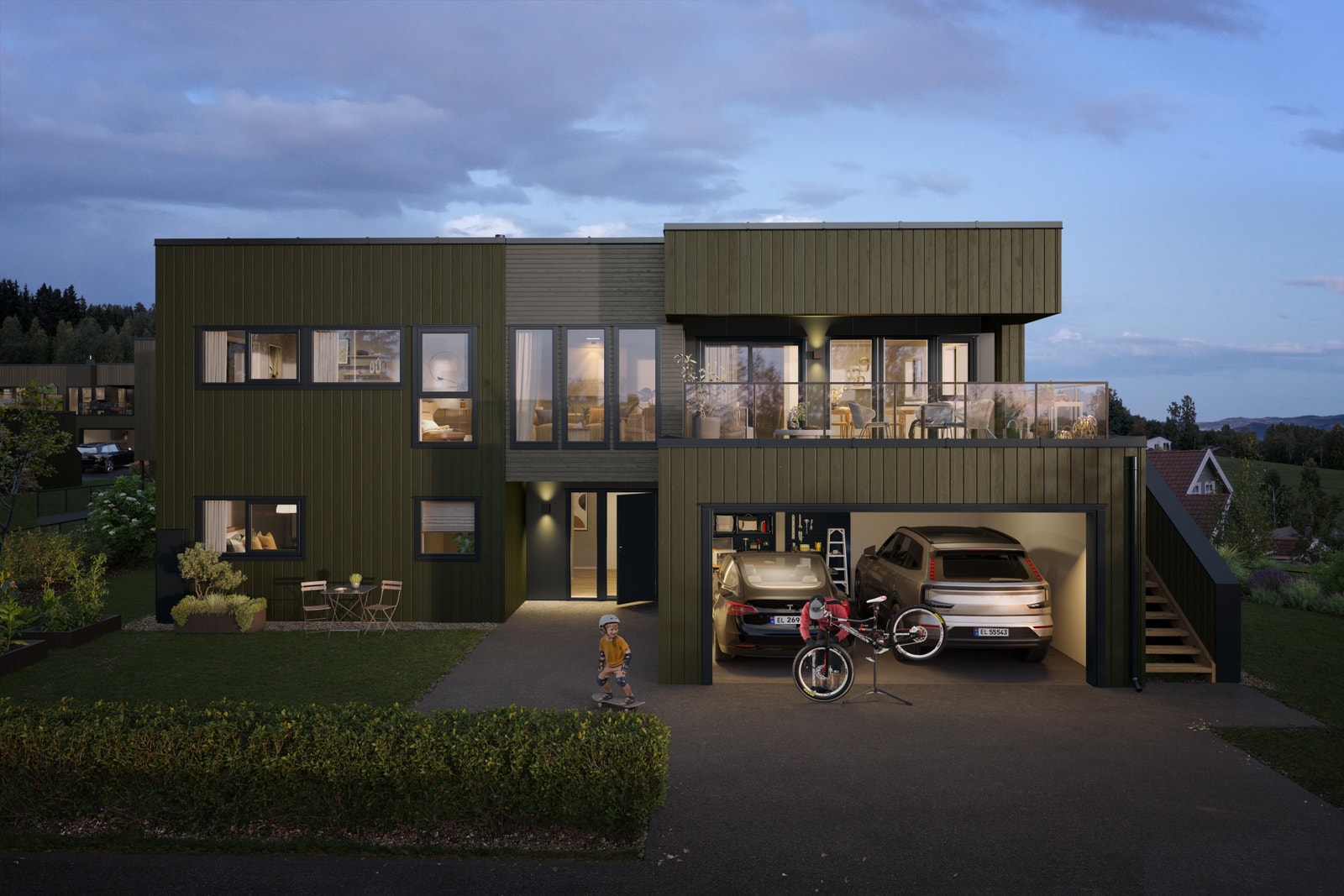 Flott og moderne utformet enebolig - hustype B Galleribilde