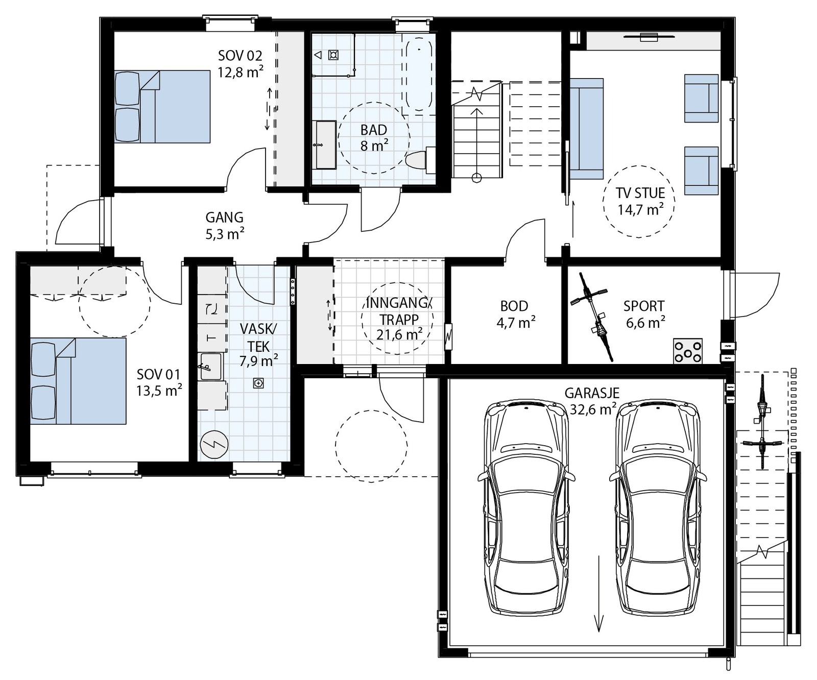 1.etg hustype B Galleribilde
