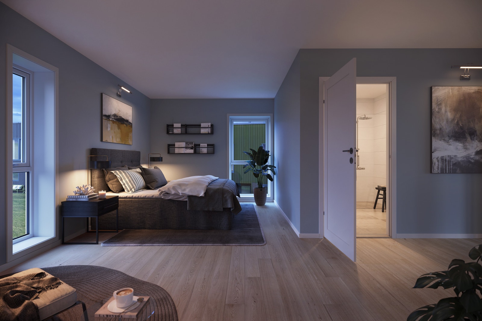 Stort hovedsoverom med eget bad Galleribilde