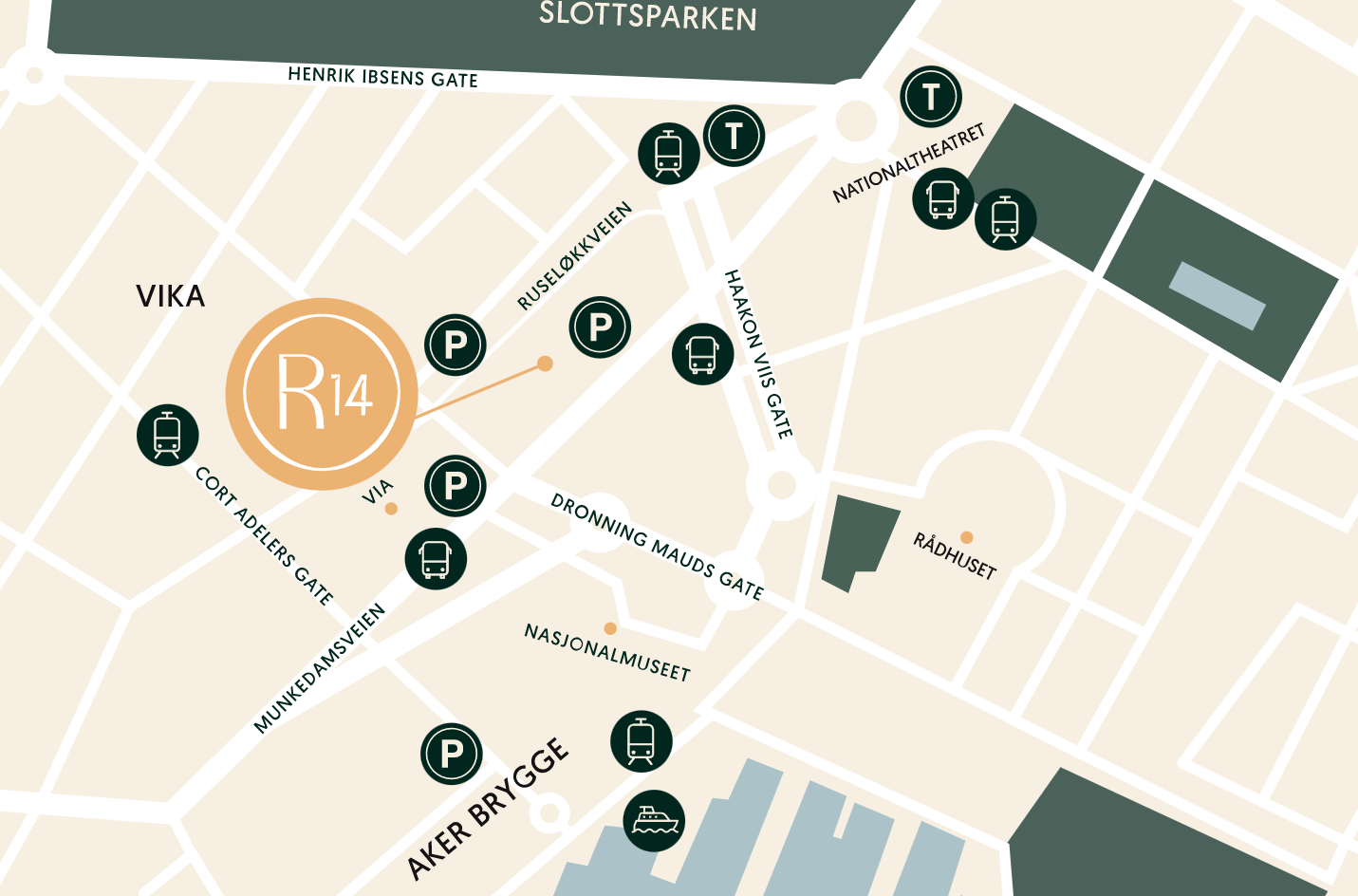 Sentral beliggenhet Galleribilde