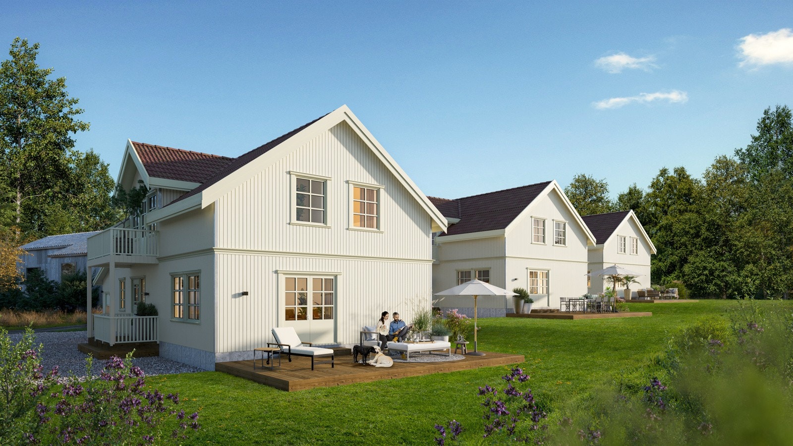 Boligene vil bli oppført i klassisk stil og god standard (illustrasjonsfoto) Galleribilde