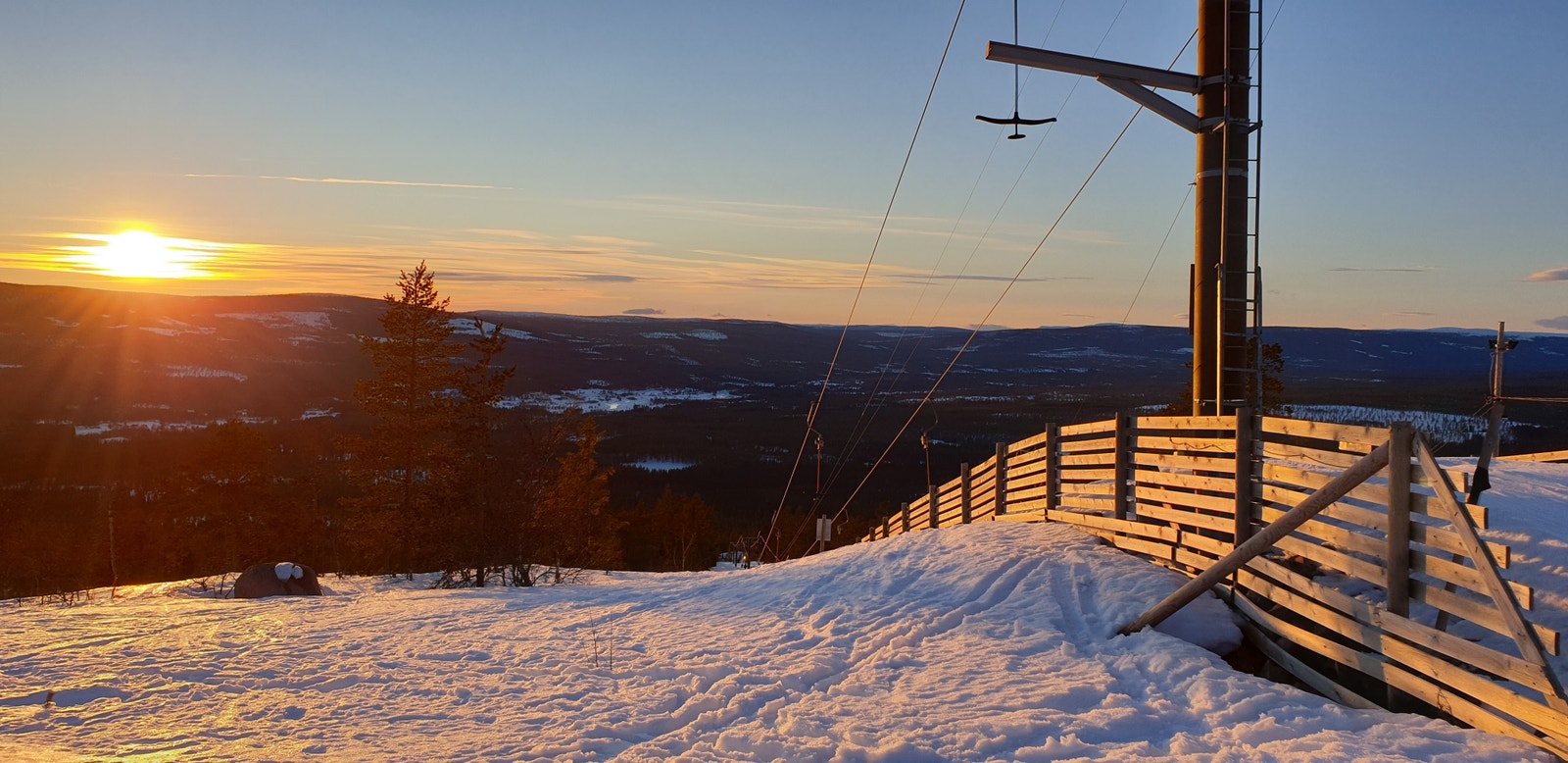 Bilde tatt fra toppen av Fulufjell alpinanlegg Galleribilde
