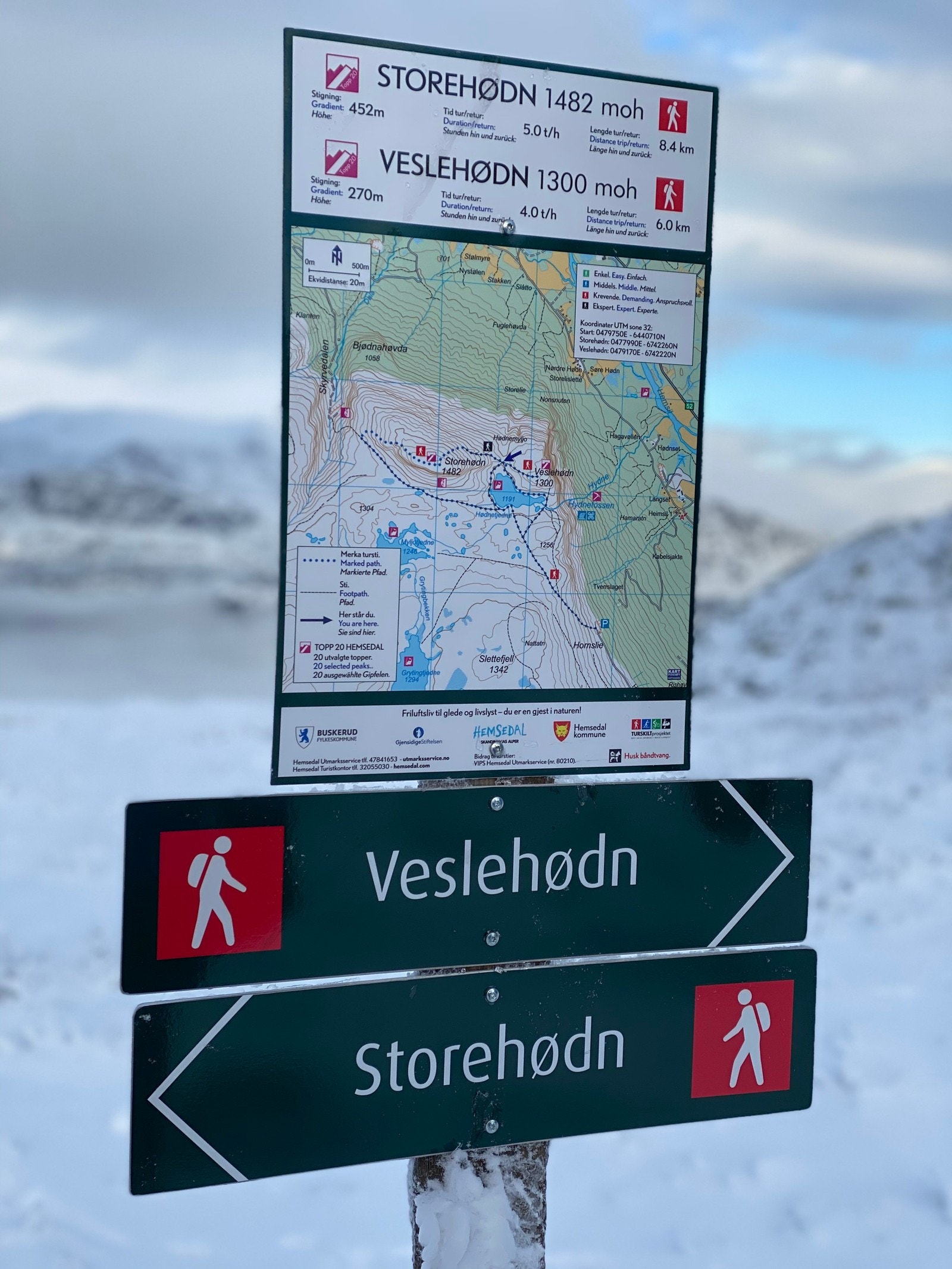 Opplev Hemsedal med den flotte utsikten fra disse toppene. Galleribilde