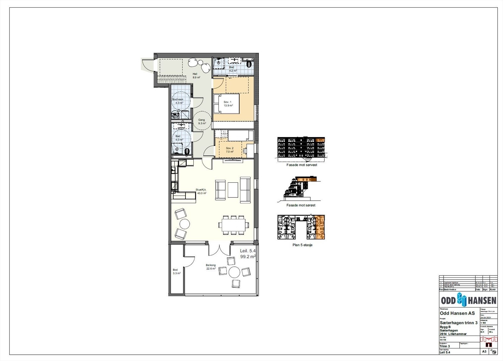 Planløsning 5.4 i trinn 3 Galleribilde