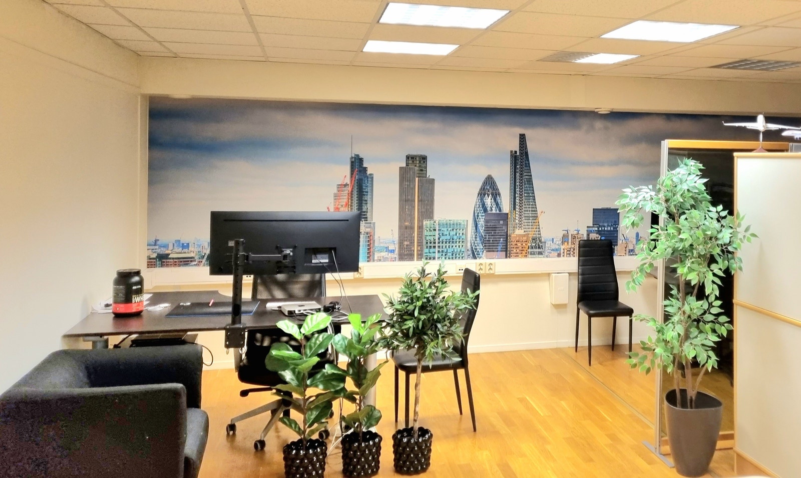 Kontor 1 på plantegning Galleribilde