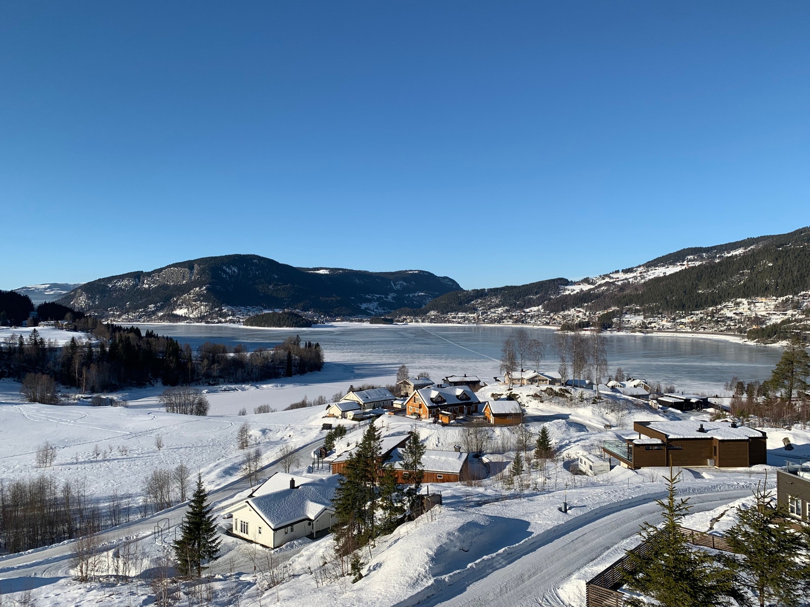 Utsikt fra en topp like ved Galleribilde