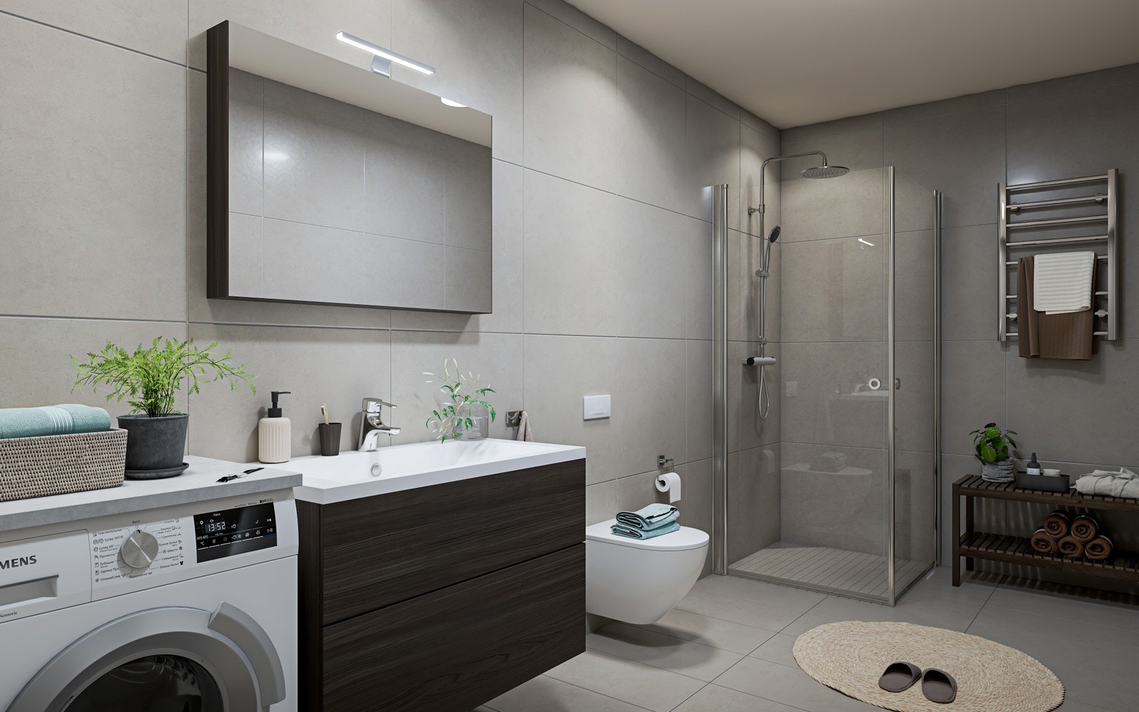 Illustrasjon av bad Galleribilde