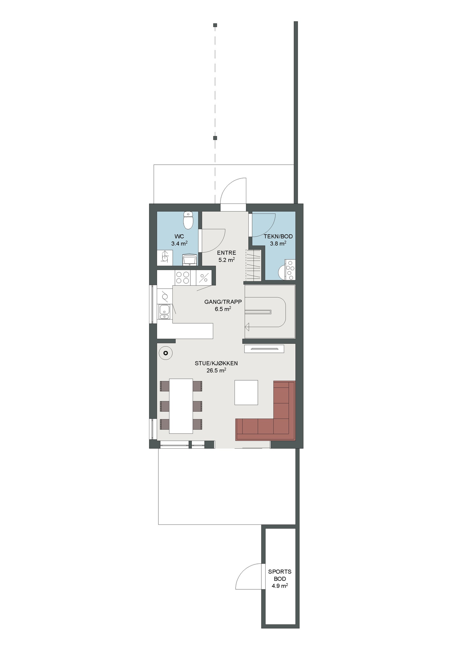 Frøbergvegen 35A (6) - 1. etg.
Areal 87 P-ROM / 95 BRA Galleribilde