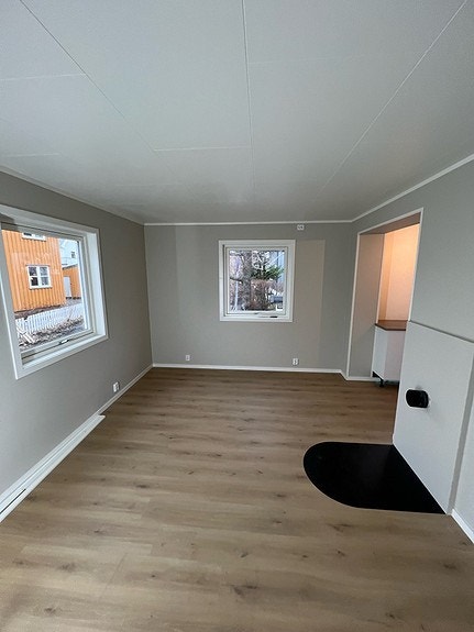 Stue med vedfyring Galleribilde