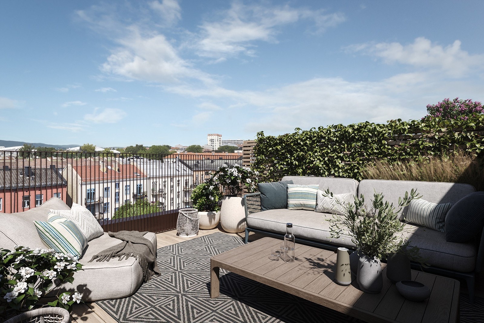 Mulighet for privat solrik takterrasse - midt i byen Galleribilde