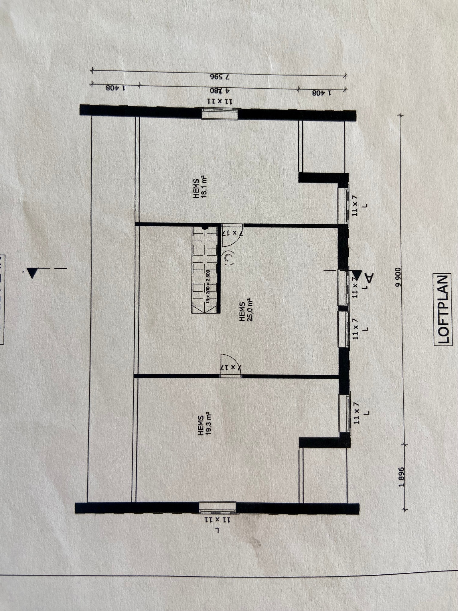 Plantegning hems Galleribilde