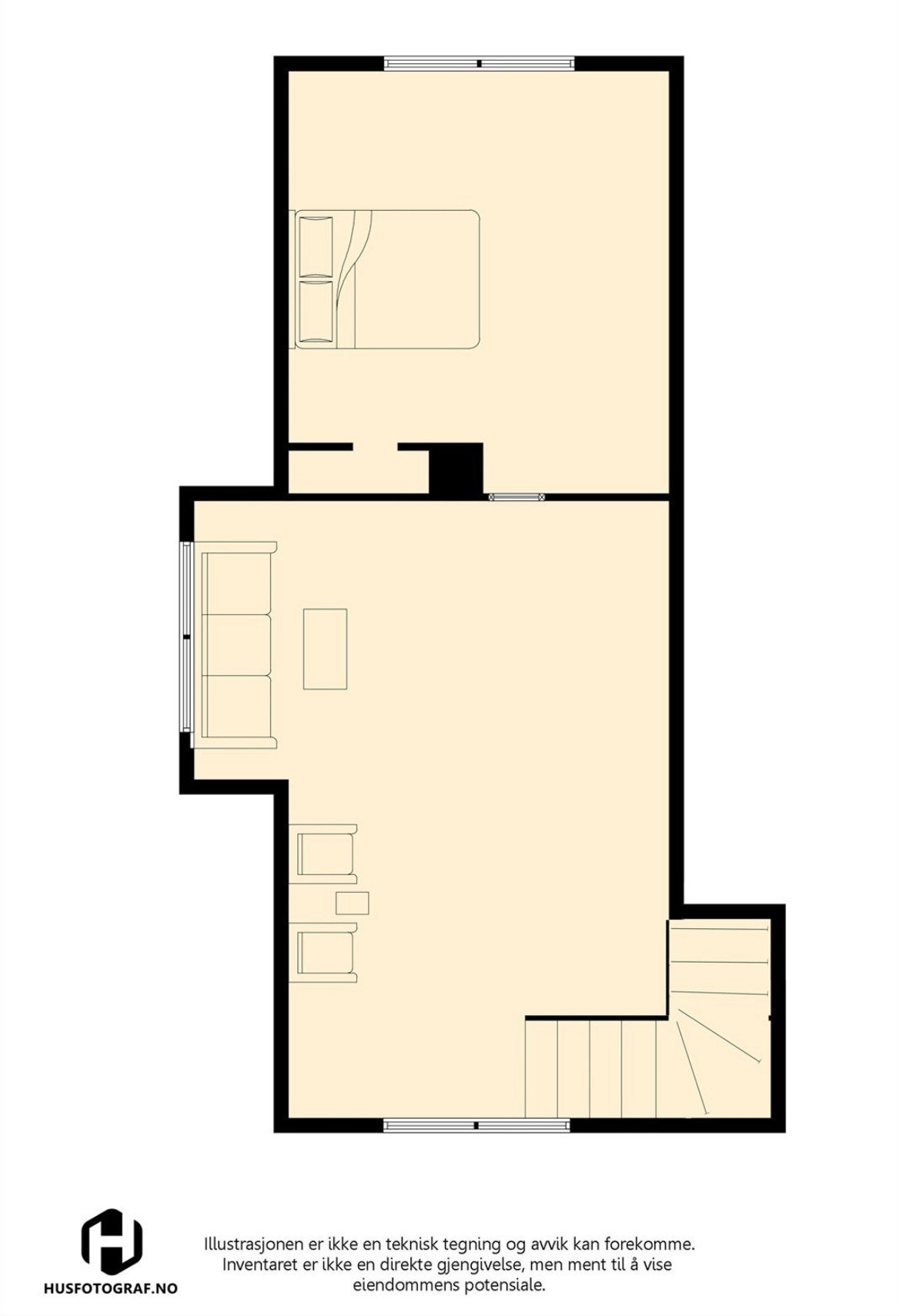 Plantegning av 2.etg. Galleribilde