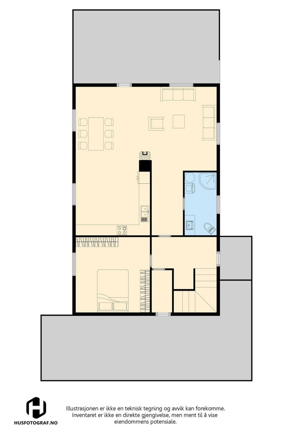 Plantegning av 1.etg. Galleribilde