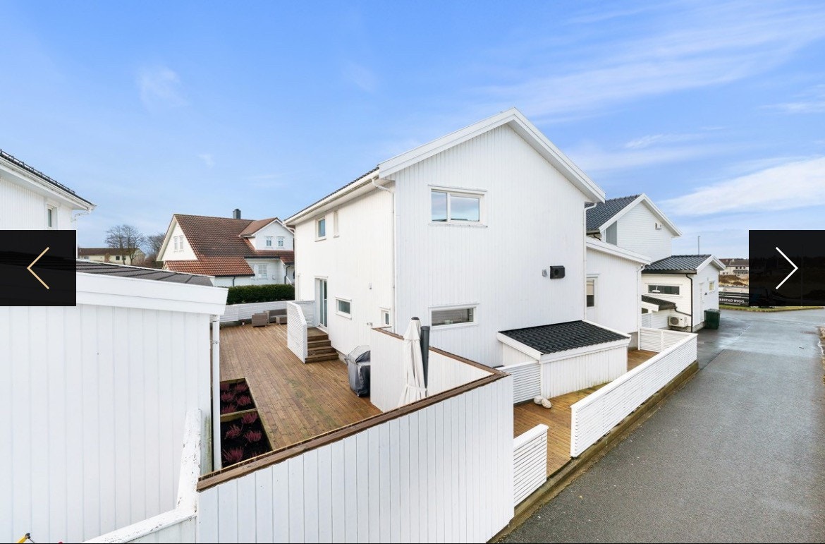 Egen inngang med platting Galleribilde