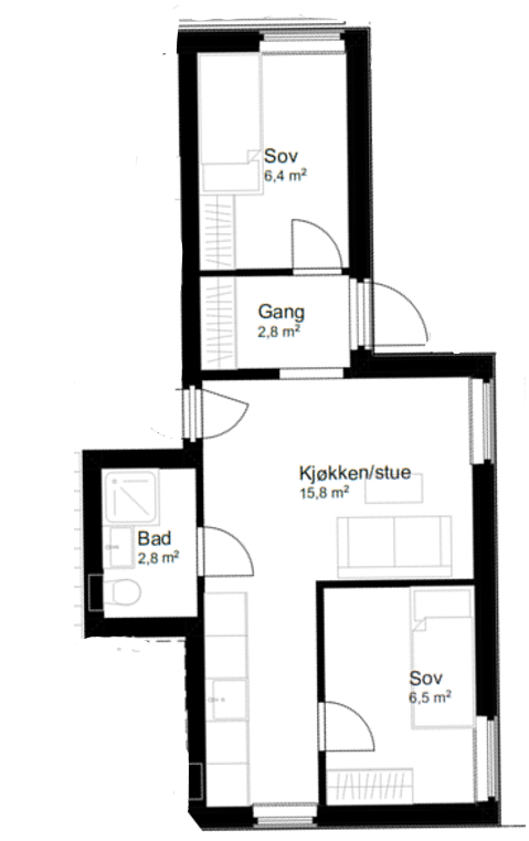 Plantegning Galleribilde