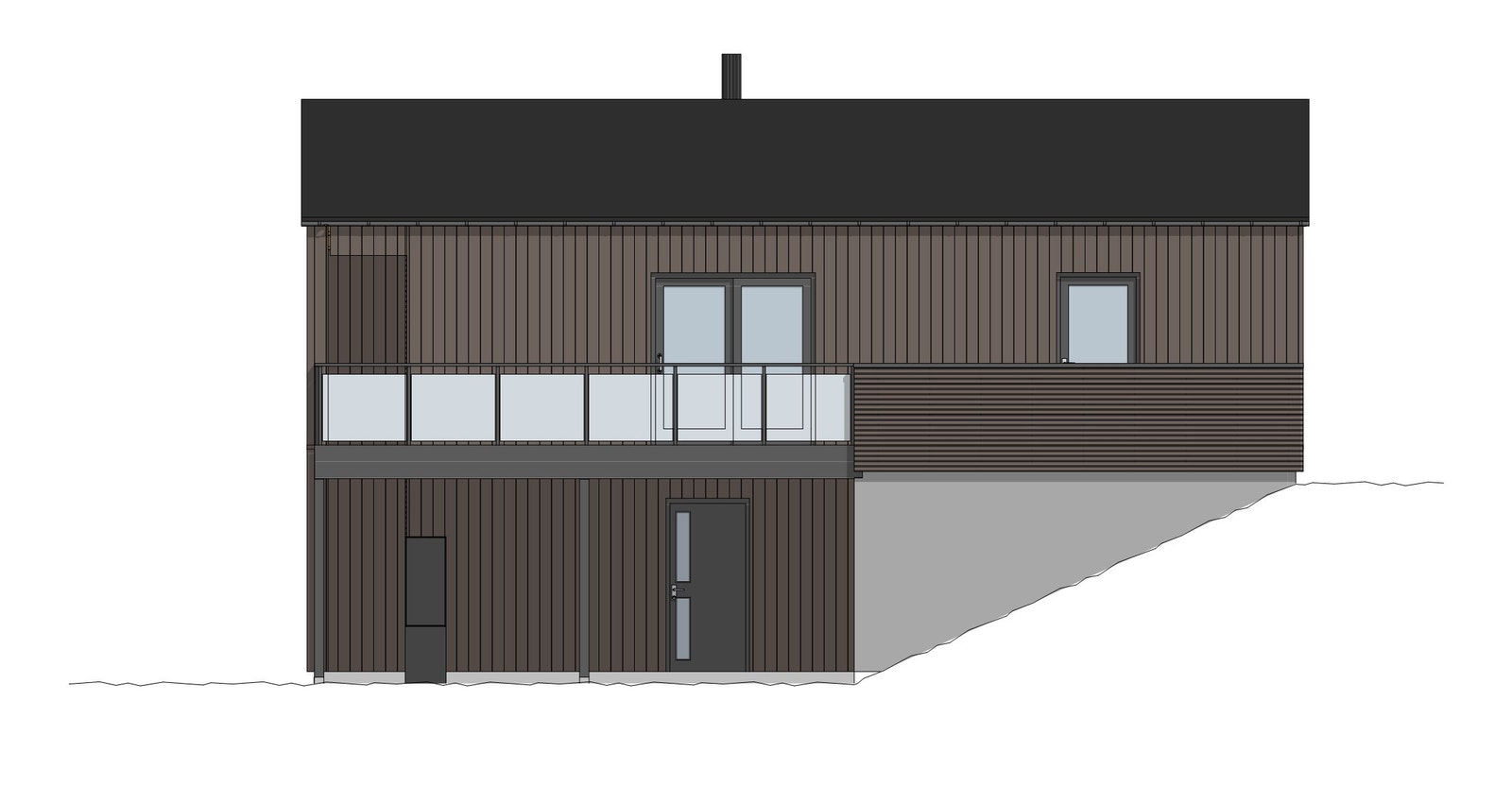 Fasade Sør Galleribilde