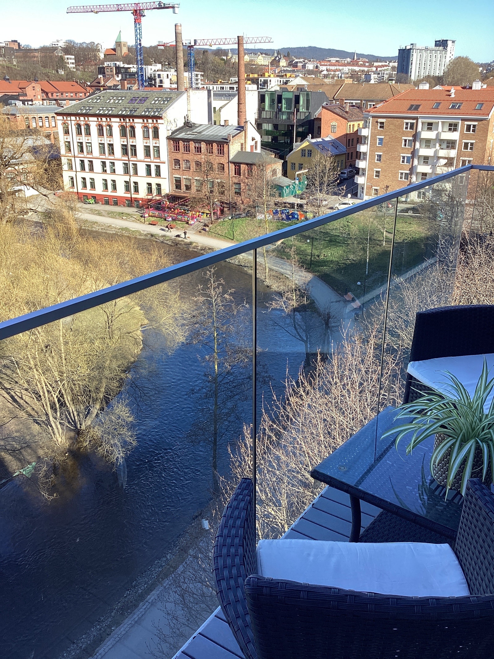 Nyt utsikten fra balkongen Galleribilde