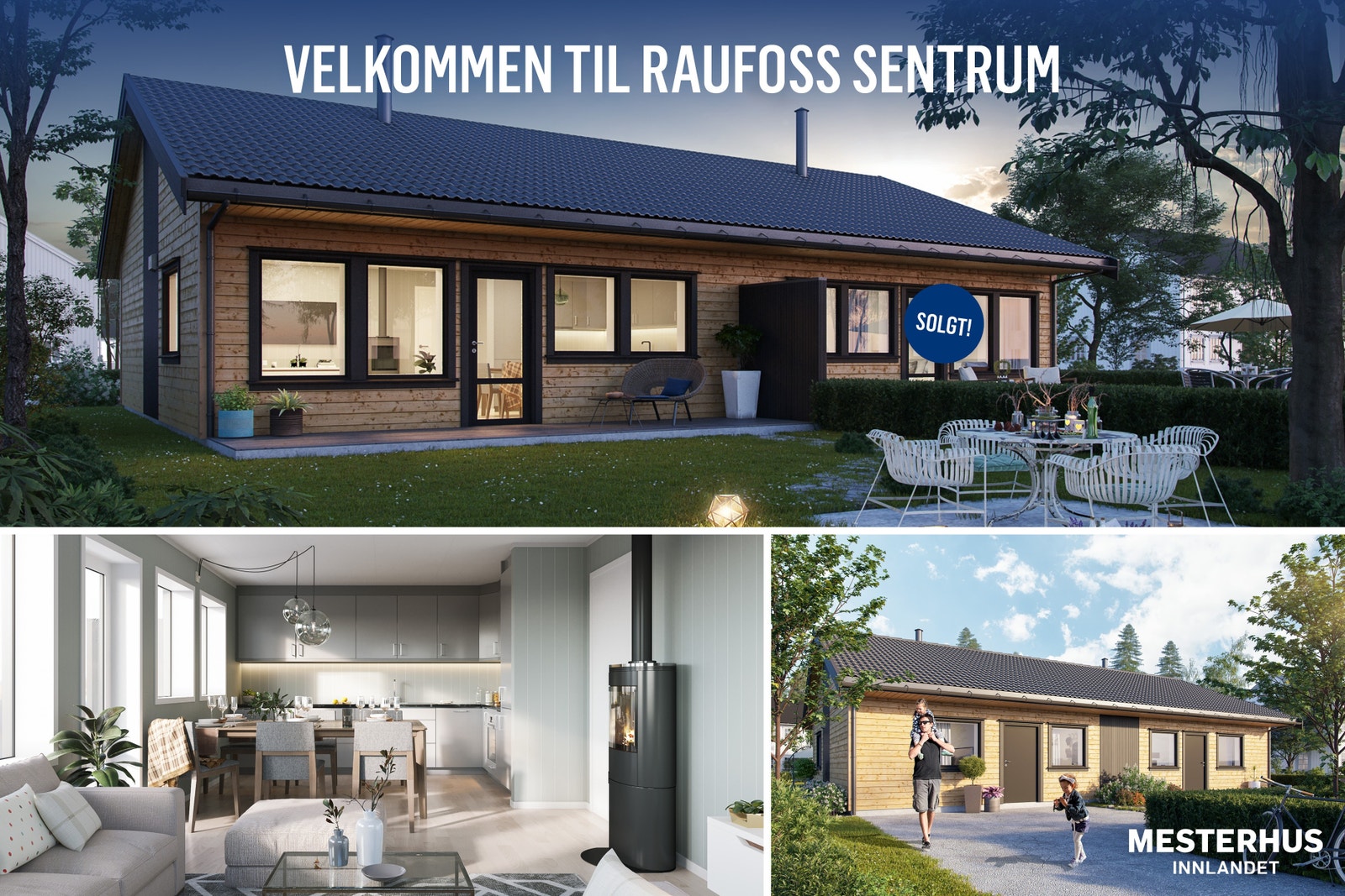 Velkommen til Knut Hamsuns veg på Raufoss!
3D illustrasjon. Galleribilde