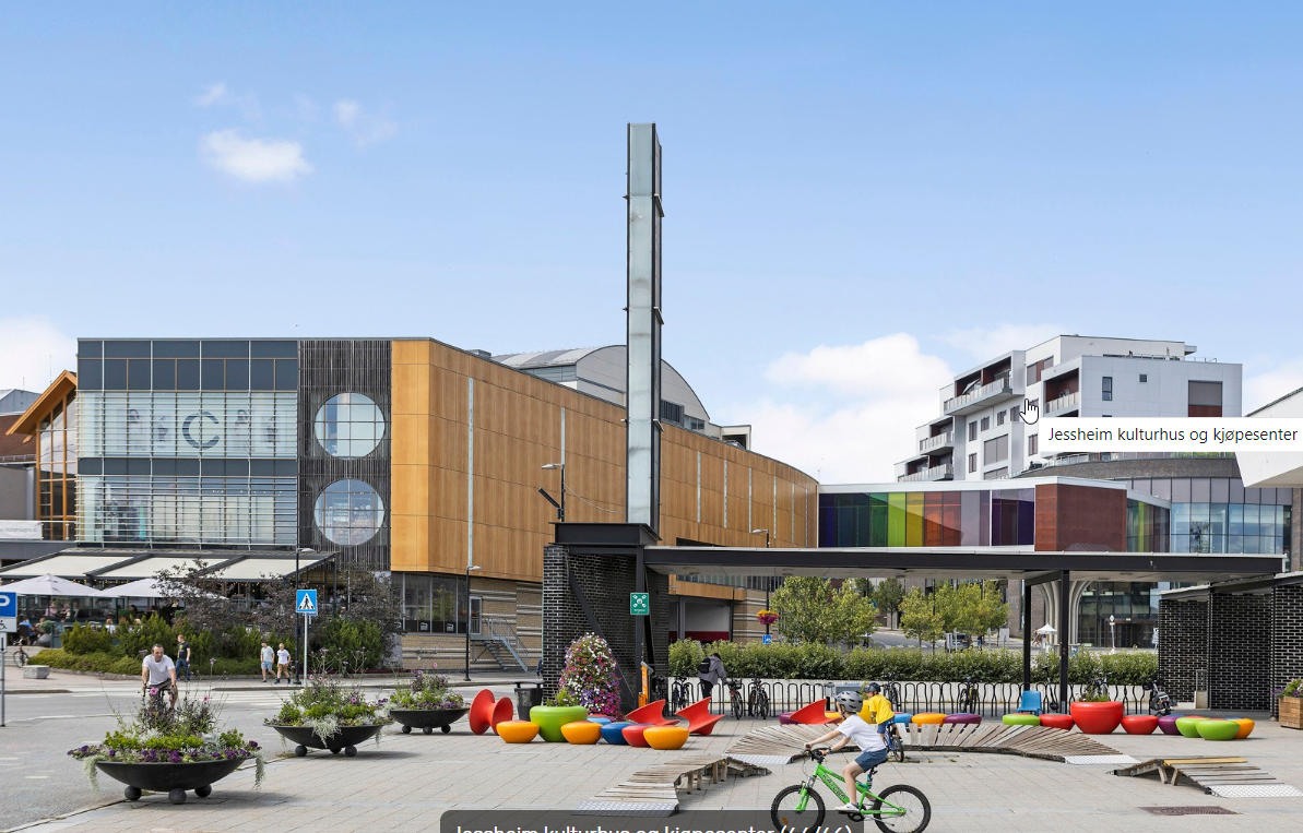 Nær Jessheim senteret Galleribilde