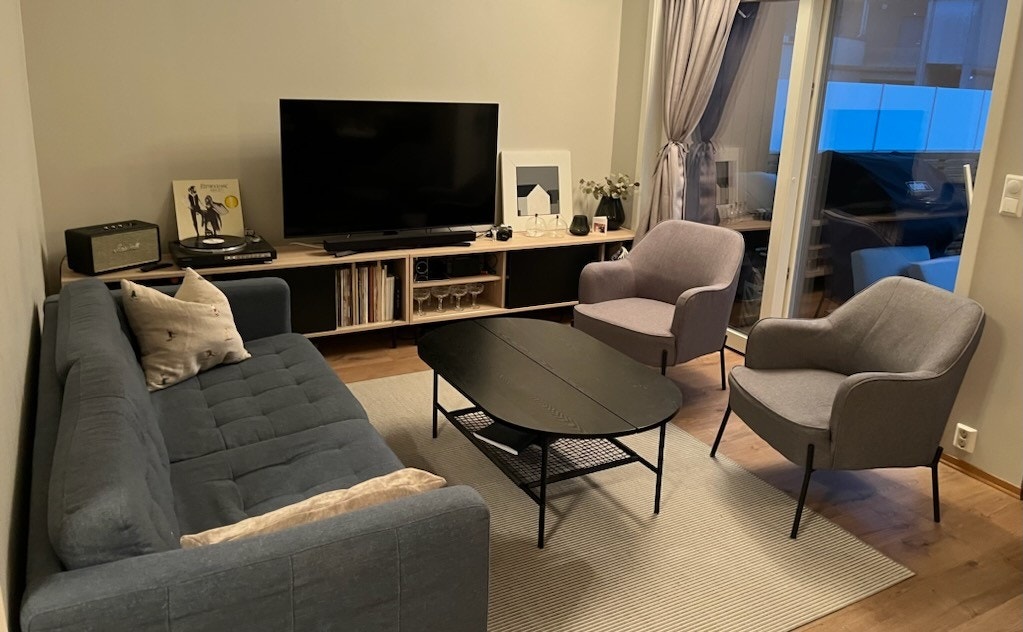 Stuen, slik den er innredet nå. Galleribilde