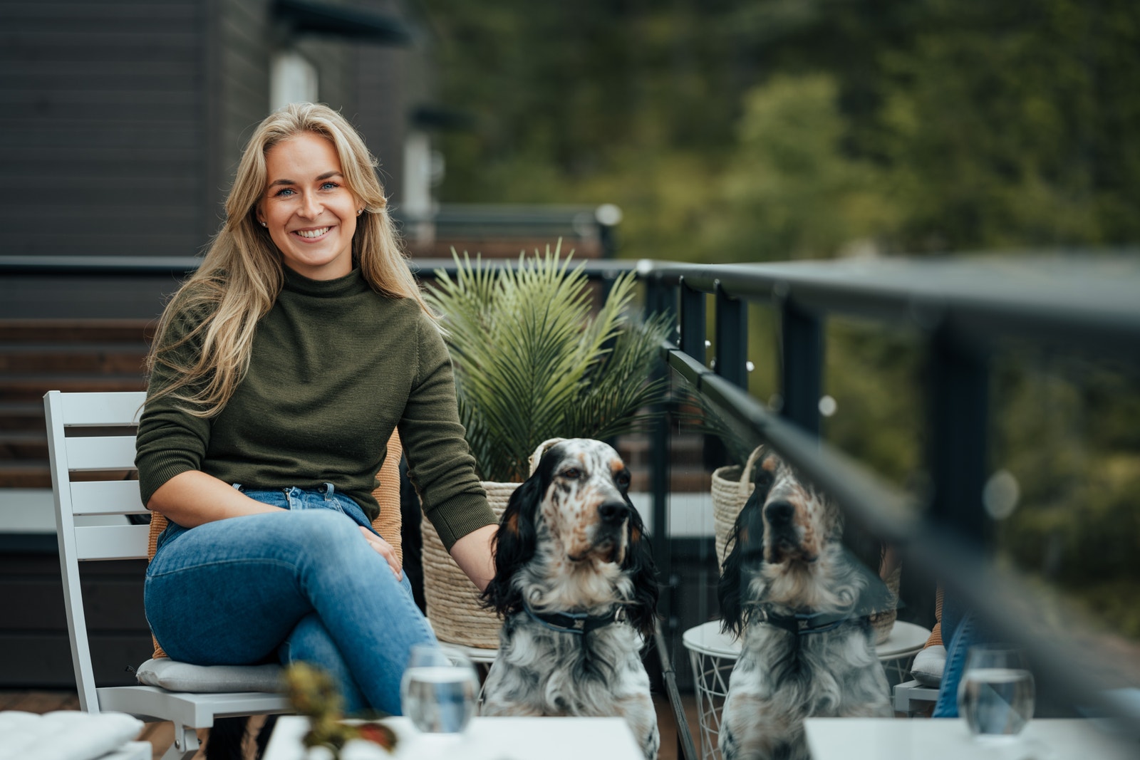 Stemning på terrasse Galleribilde