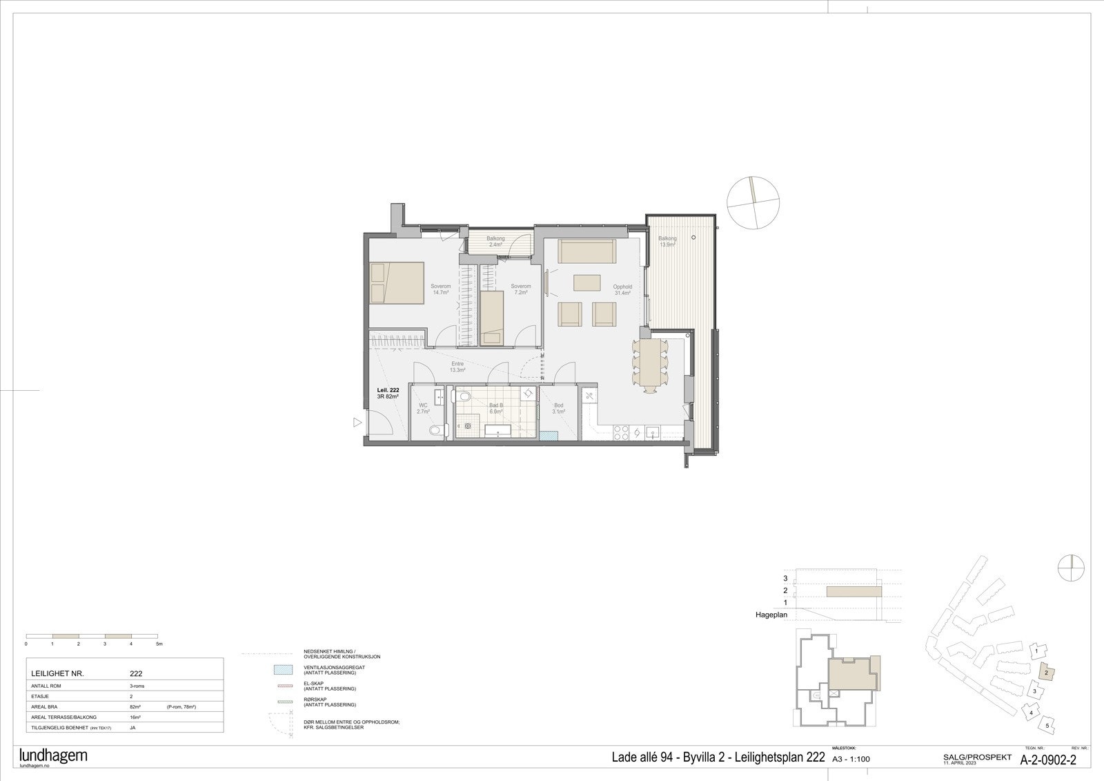 Planskisse L222 Galleribilde