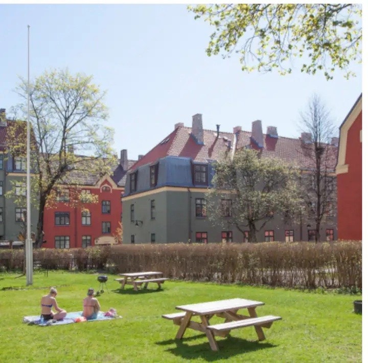 Privat hage for borettslaget Galleribilde