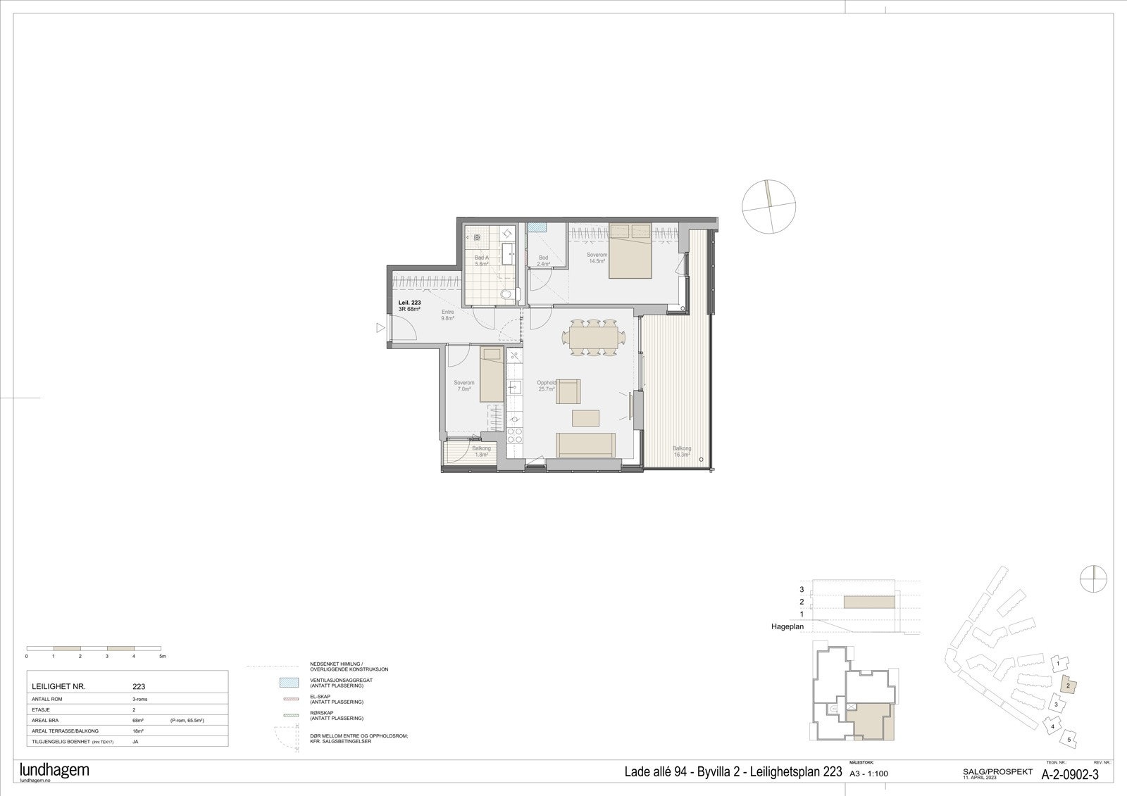 Planskisse L223 Galleribilde