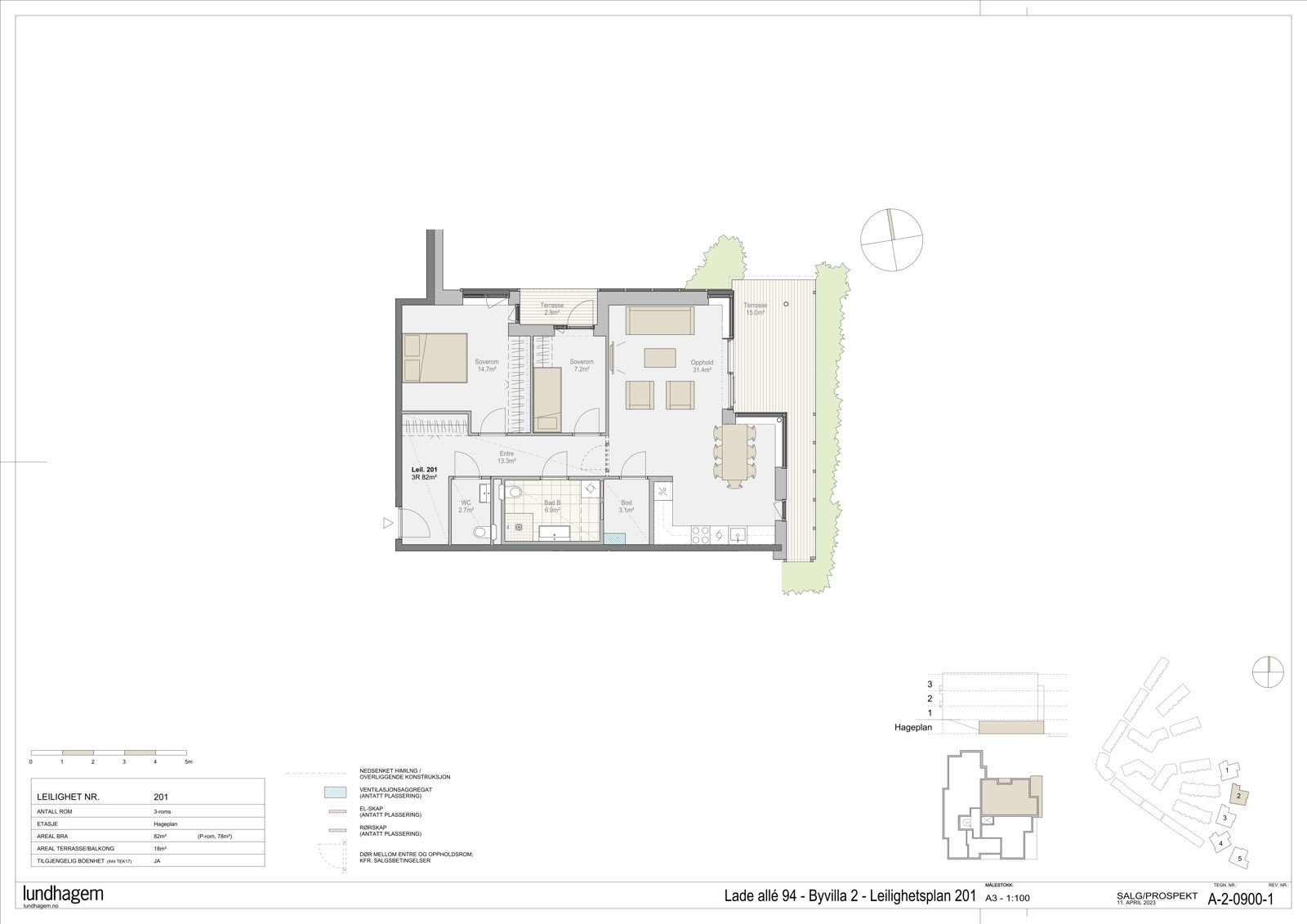 Planskisse L201 Galleribilde