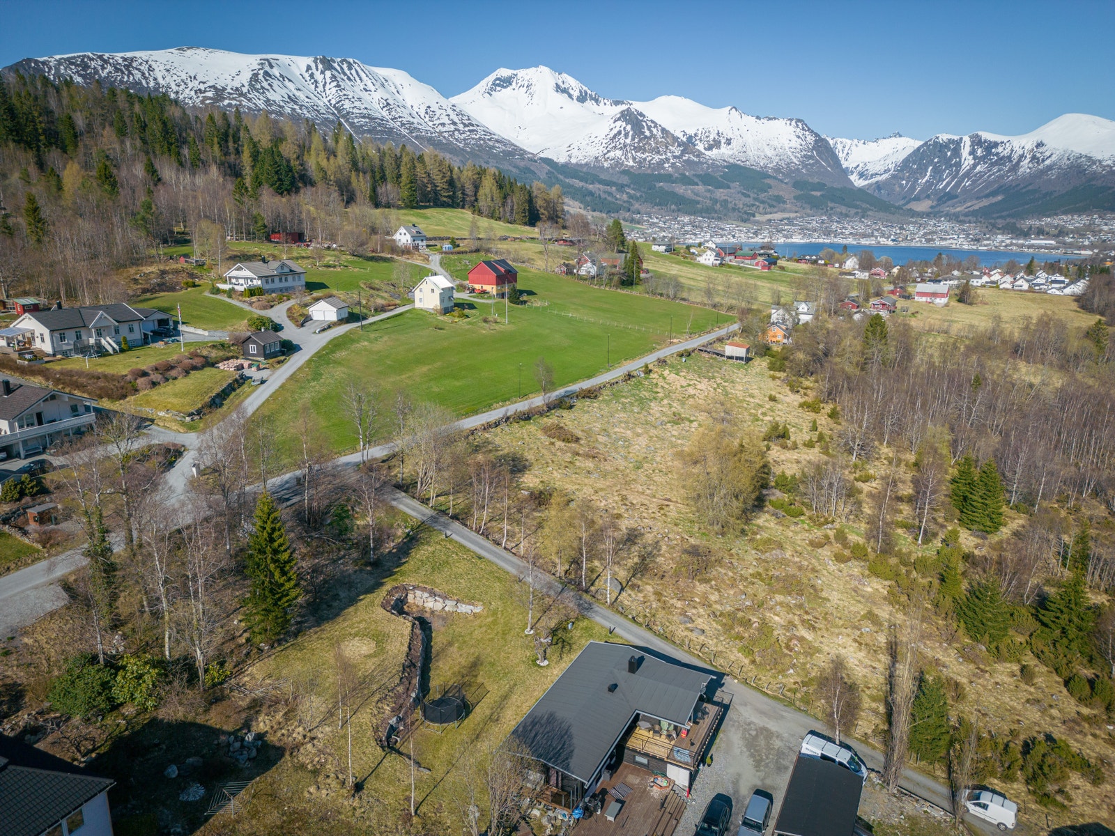 Dronebilete av tomt april 23 Galleribilde