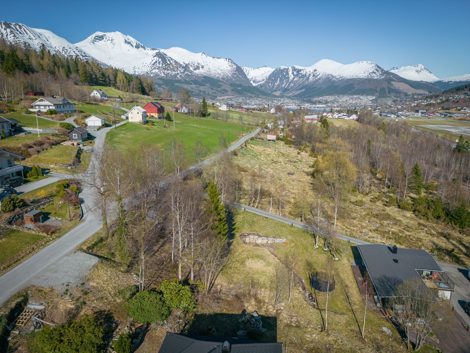 Dronebilete av tomt april 23 Galleribilde