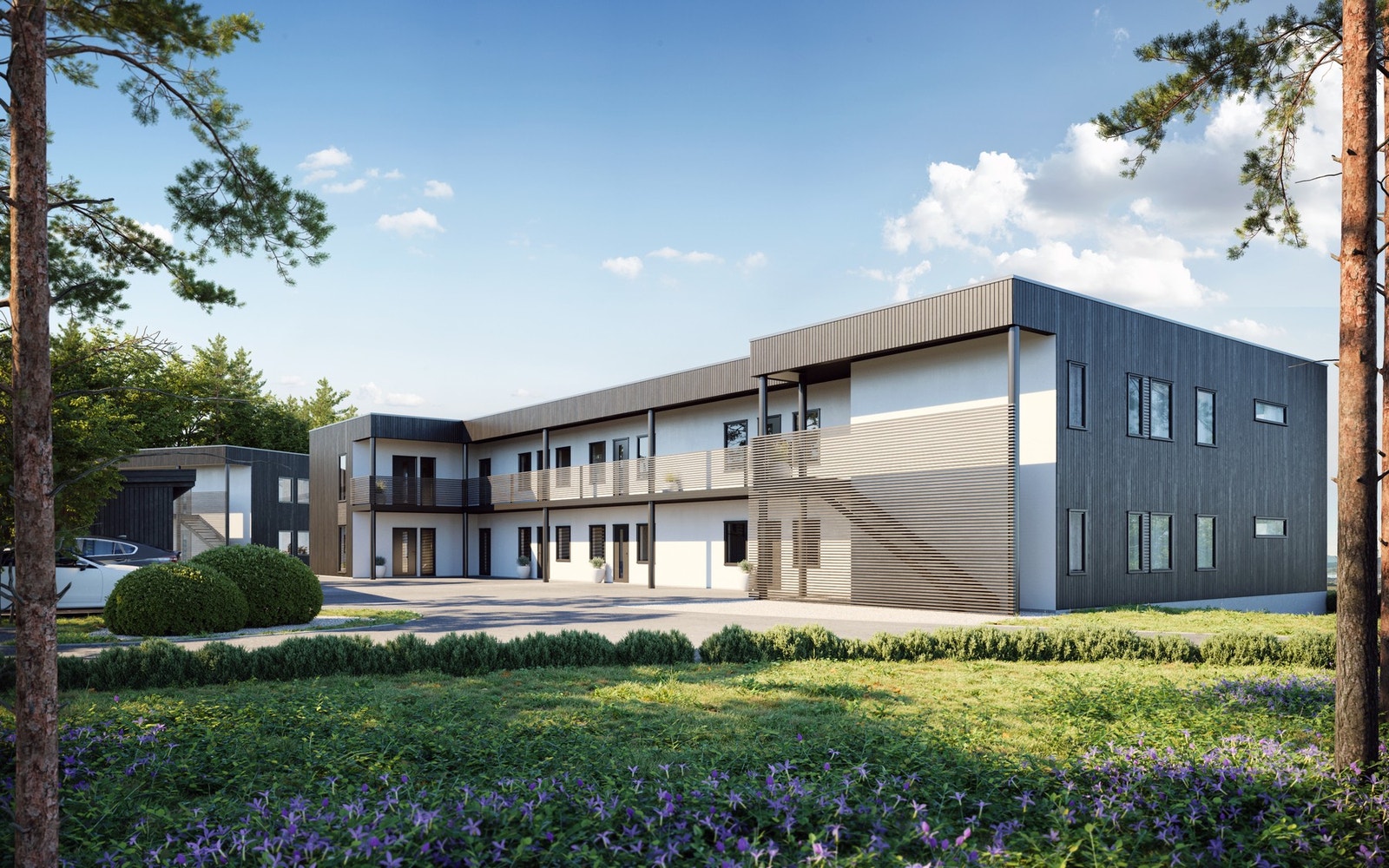 Illustrasjoner fra nabobygget (bygg B) Galleribilde