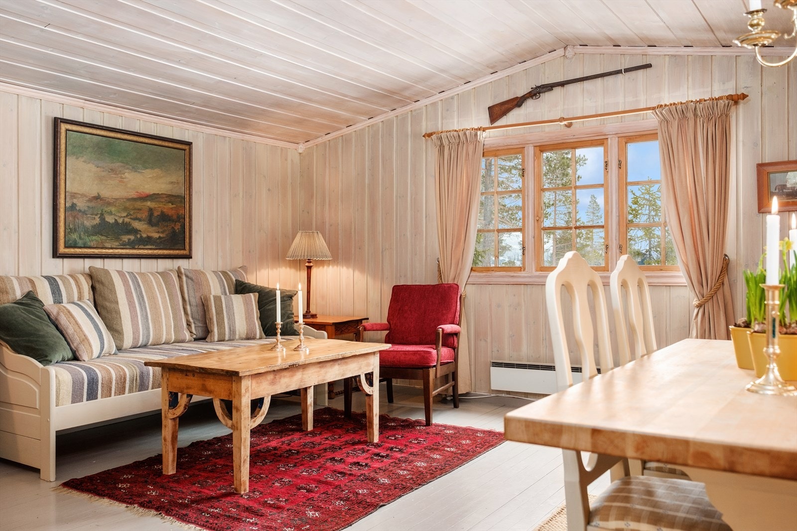 Fra vinduene er det god utsikt til blant annet Høgevarde Galleribilde