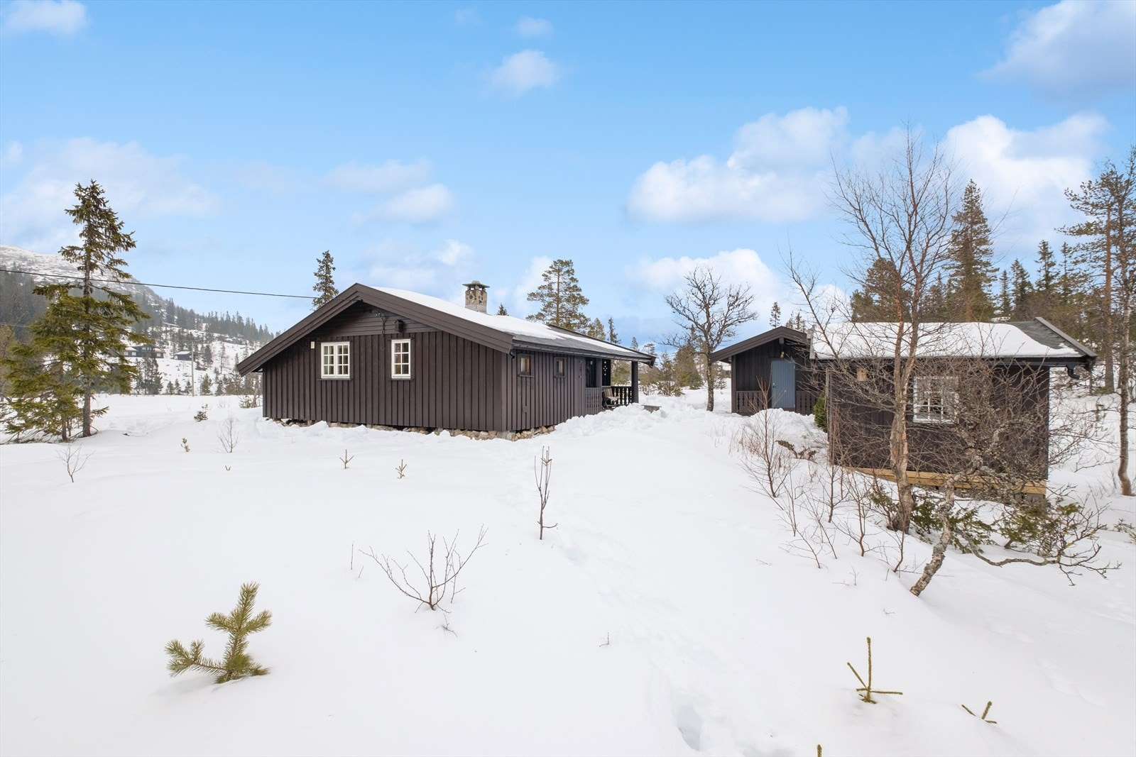 Koselig hytte på Tempelseter med umiddelbar nærhet til fantastiske tur- og skimuligheter - selveiet tomt Galleribilde