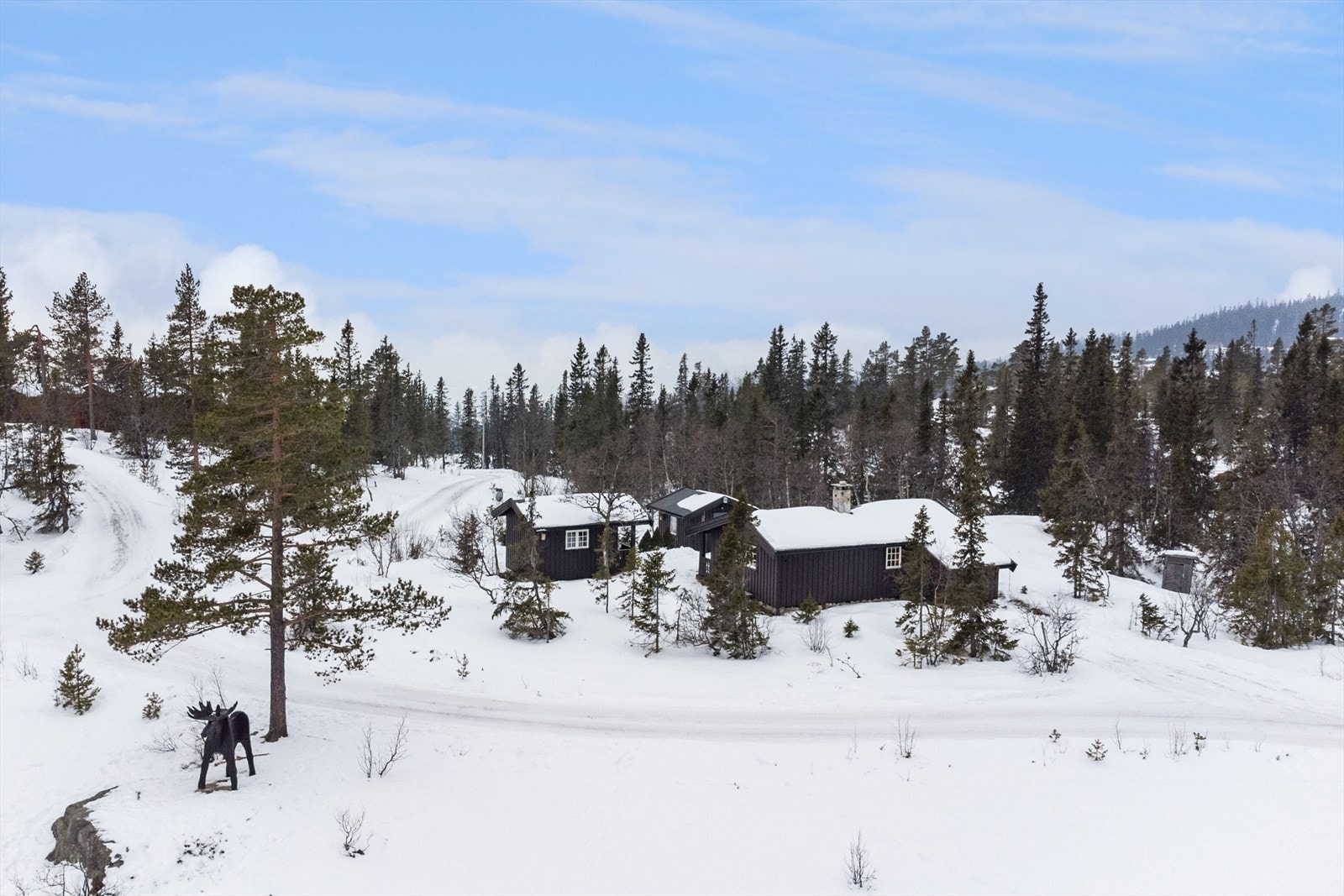 Innholdsrik hytte med anneks og utebod i populært hytteområde Galleribilde