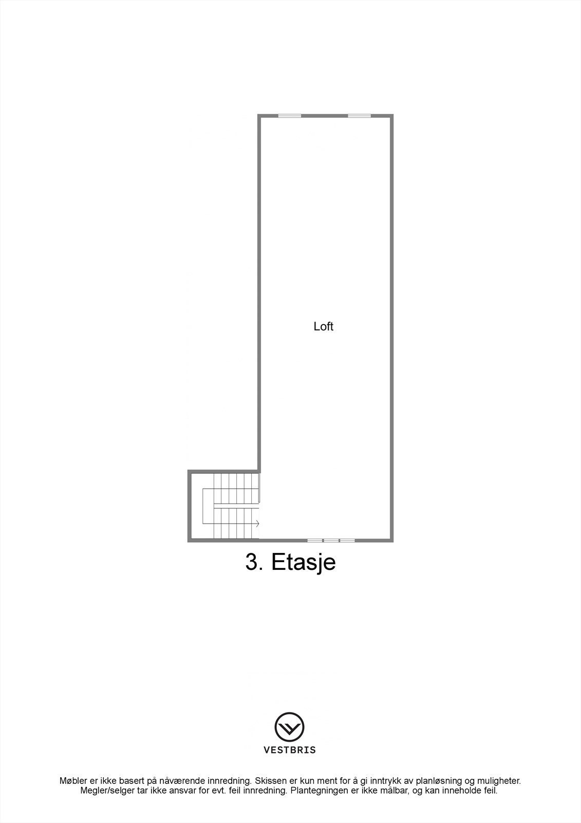 Planskisse - 3. Etasje - 2D Galleribilde