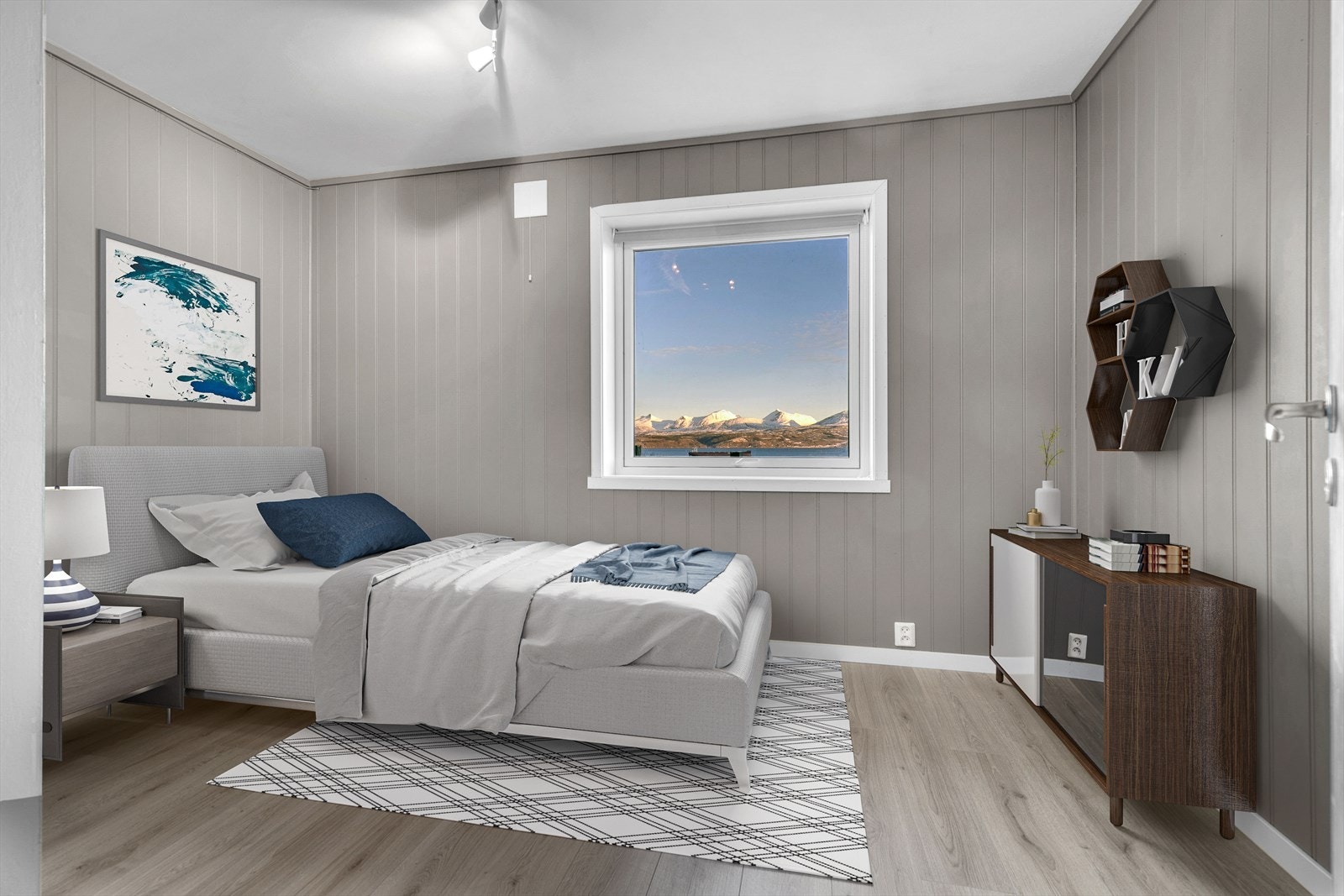 Underetasje - Soverom 2 - Digitalt møblert Galleribilde